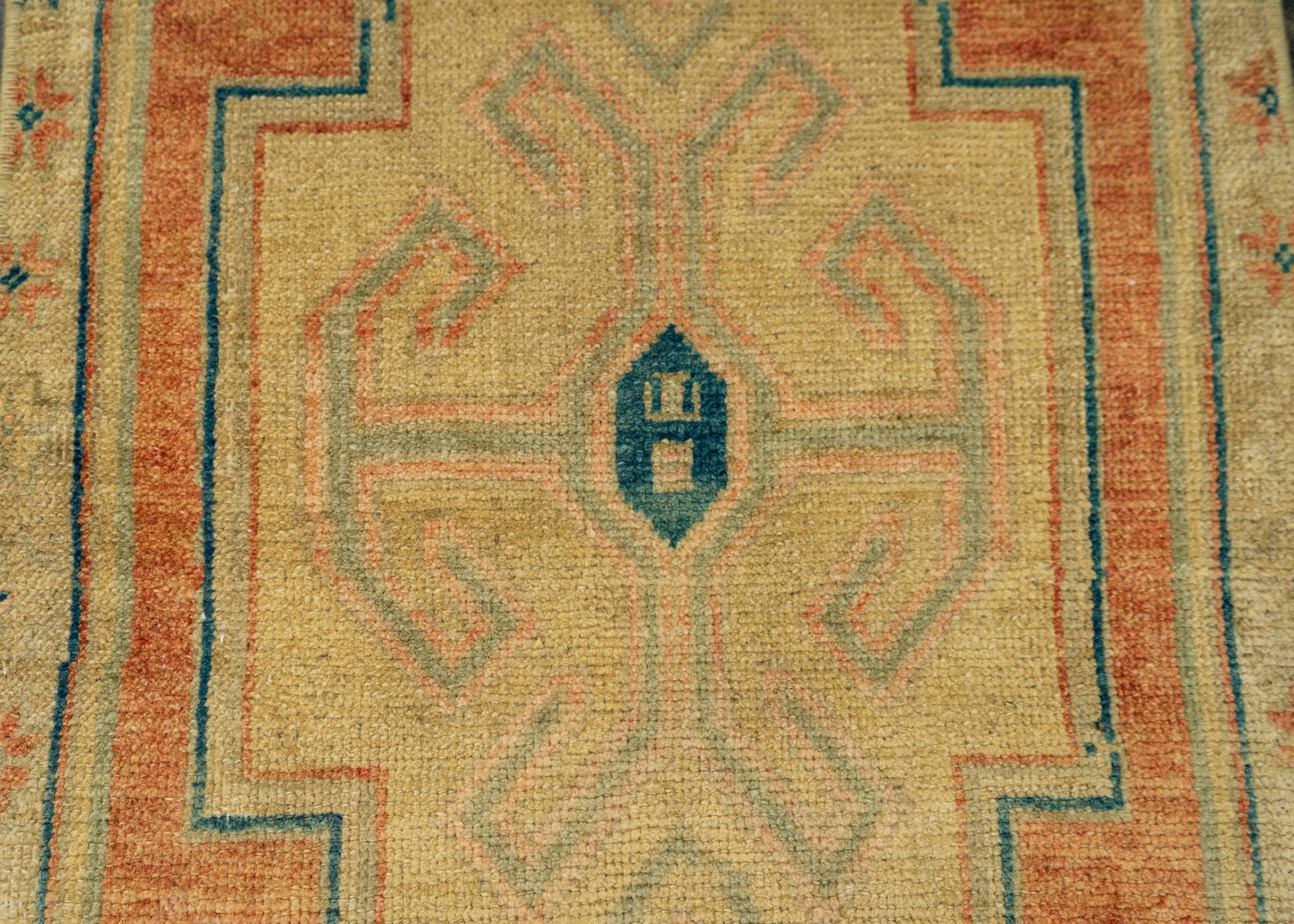 Turkish Mini Rug Oriental Hand Knotted Vintage Rug 1'5" x 3'8" #21150