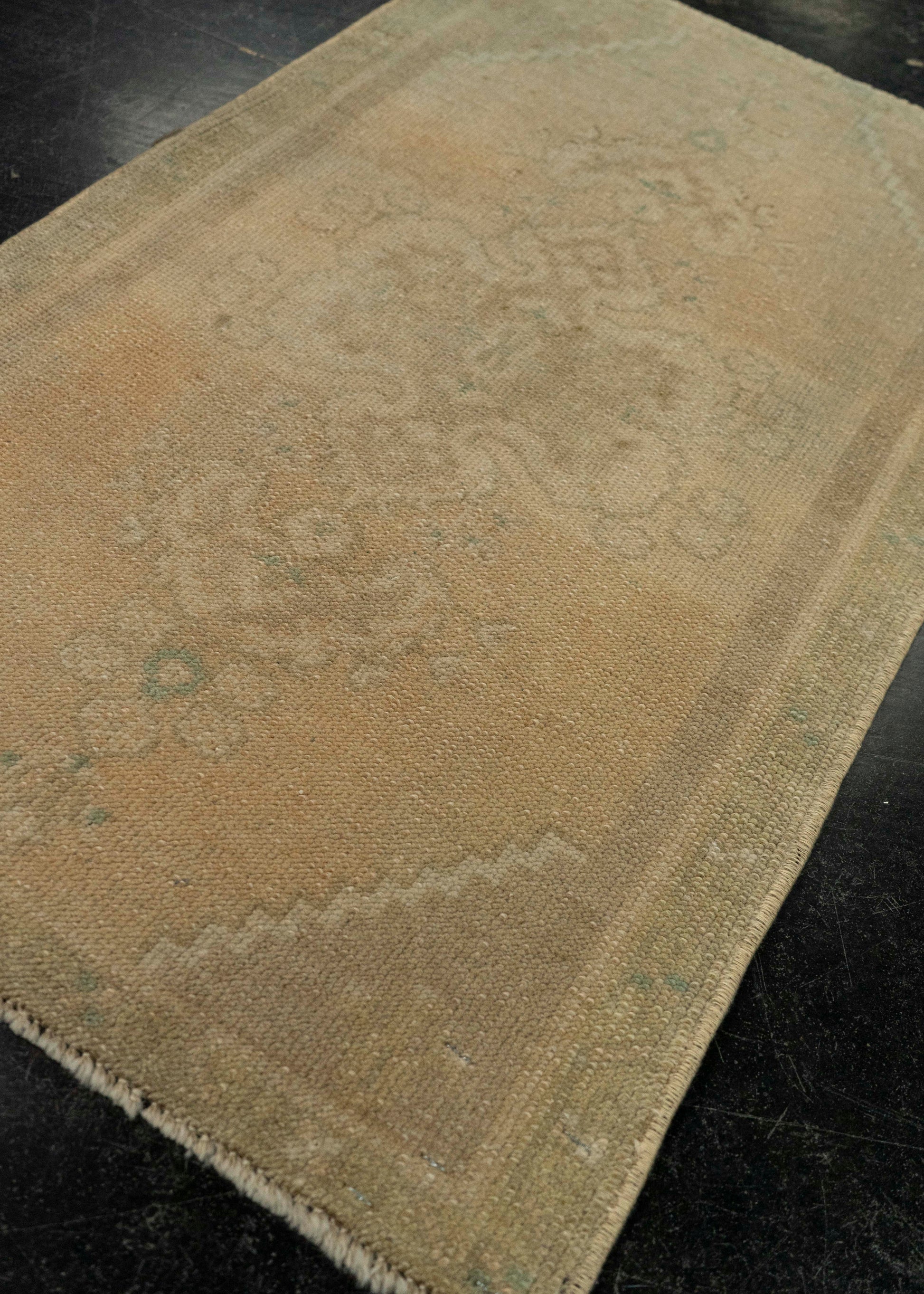 Turkish Mini Rug Oriental Hand Knotted Vintage Rug 1'10" x 3'1" #21030
