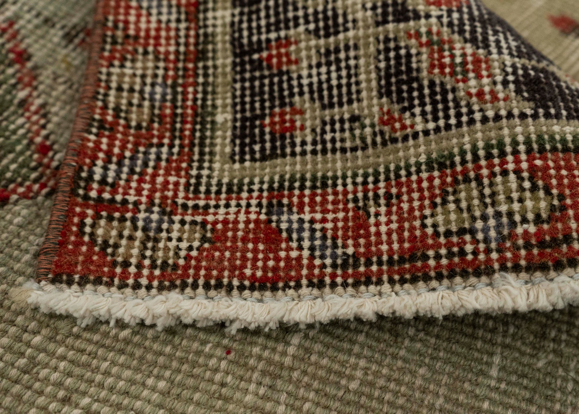Turkish Mini Rug Oriental Hand Knotted Vintage Rug 2'3" x 3'6" #21107