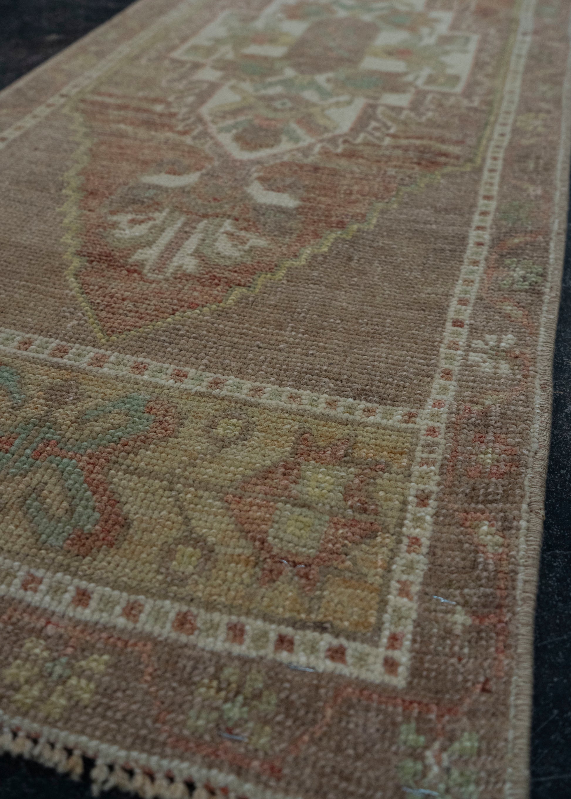Turkish Mini Rug Oriental Hand Knotted Vintage Rug 1'5" x 3'10" #20635