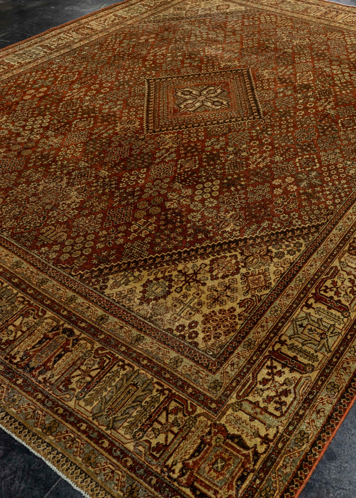 Antique Turkish Rug 8'8'' x 11'9'' #24898