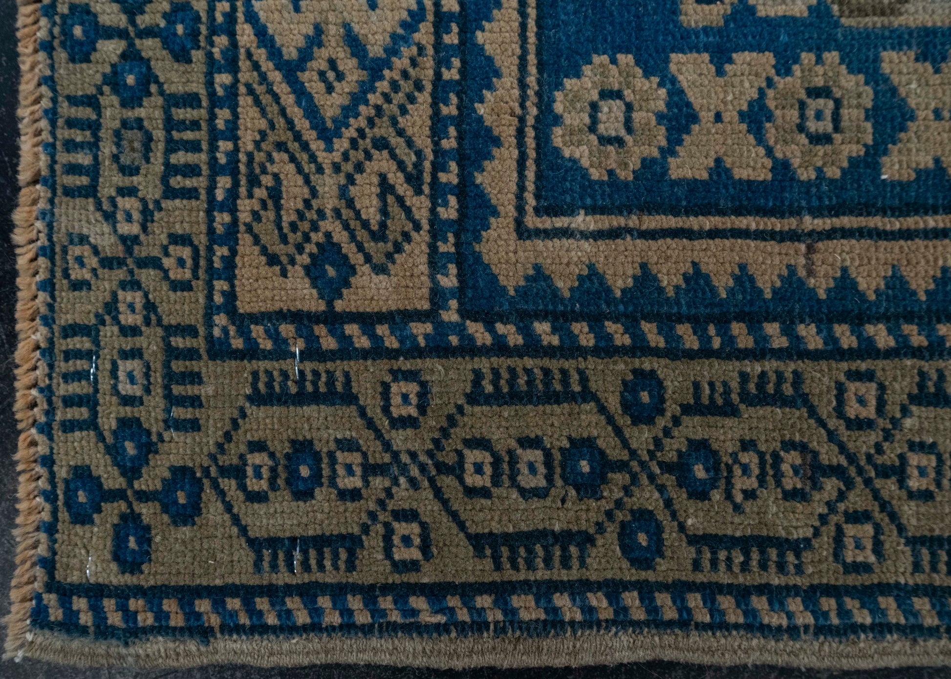 Turkish Mini Rug Oriental Hand Knotted Vintage Rug 2' x 1'10" #20636