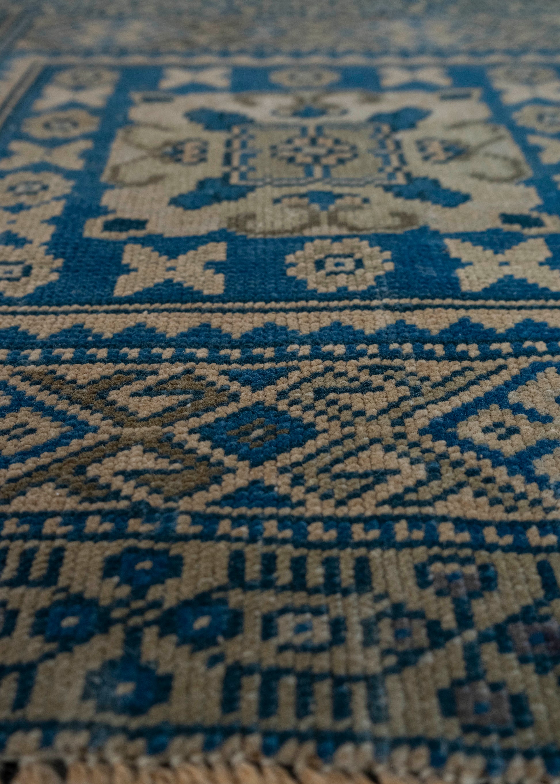 Turkish Mini Rug Oriental Hand Knotted Vintage Rug 2' x 1'10" #20636