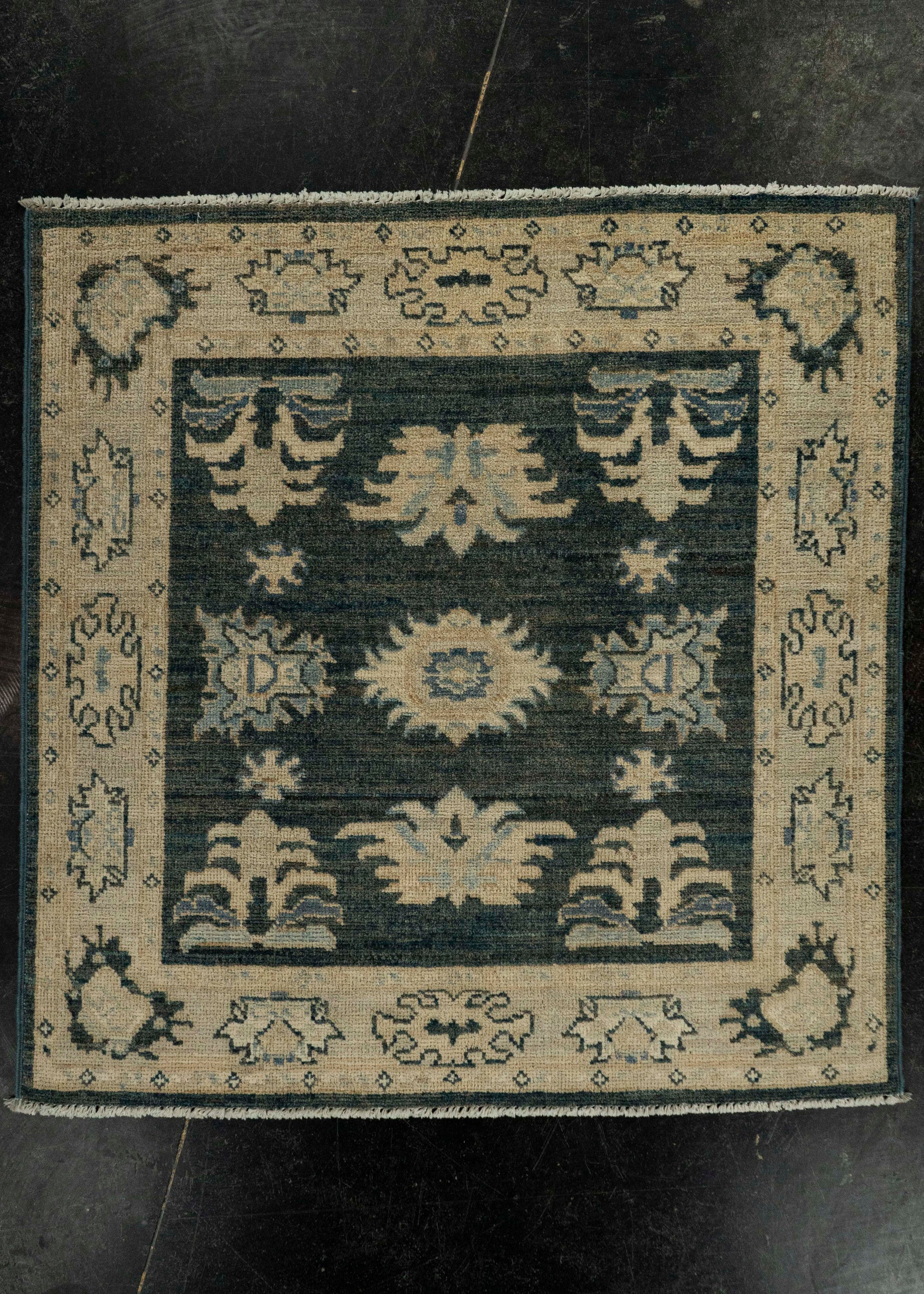 Oushak Square Rug 3' x 3'1"  #21346
