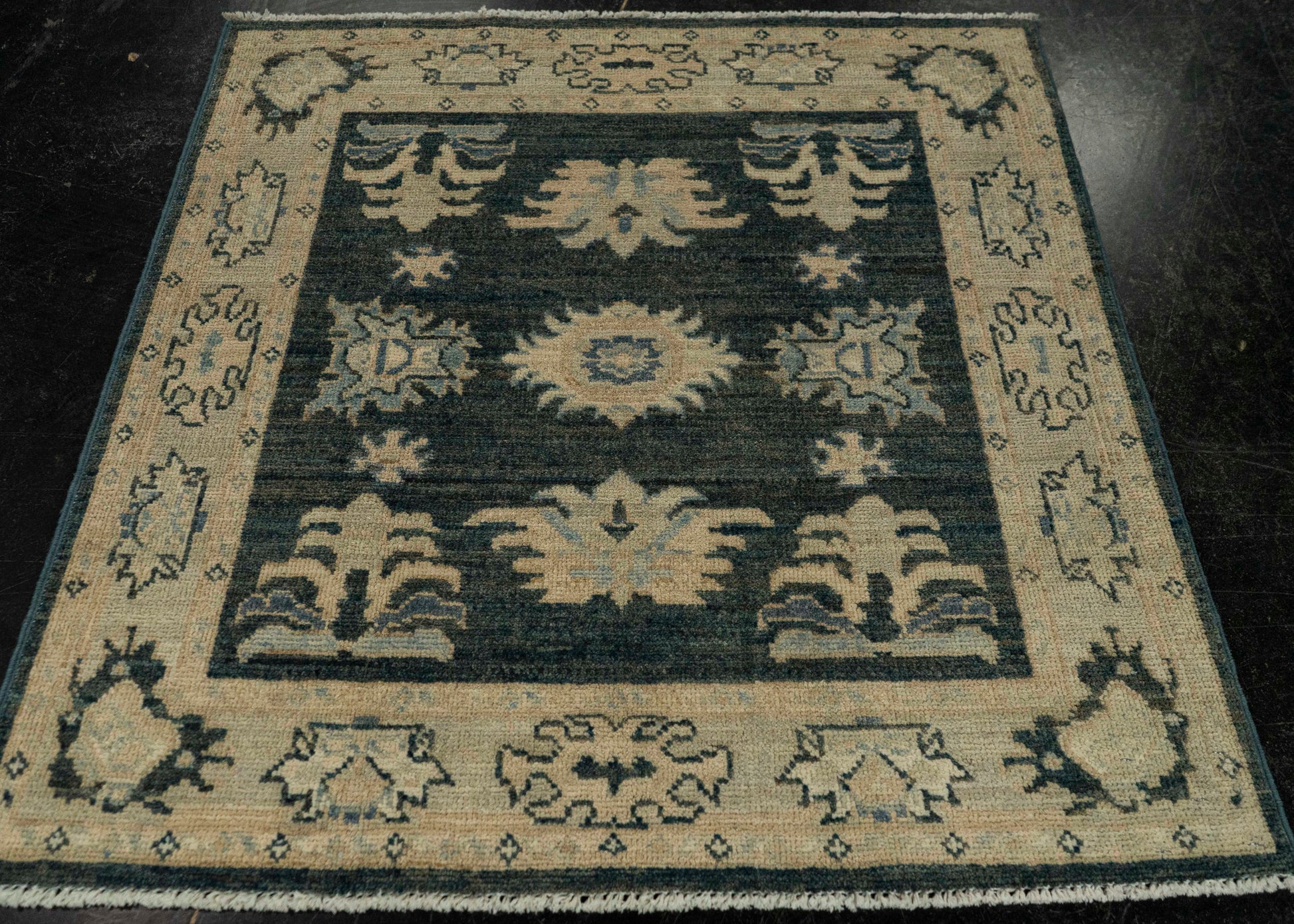Oushak Square Rug 3' x 3'1"  #21346