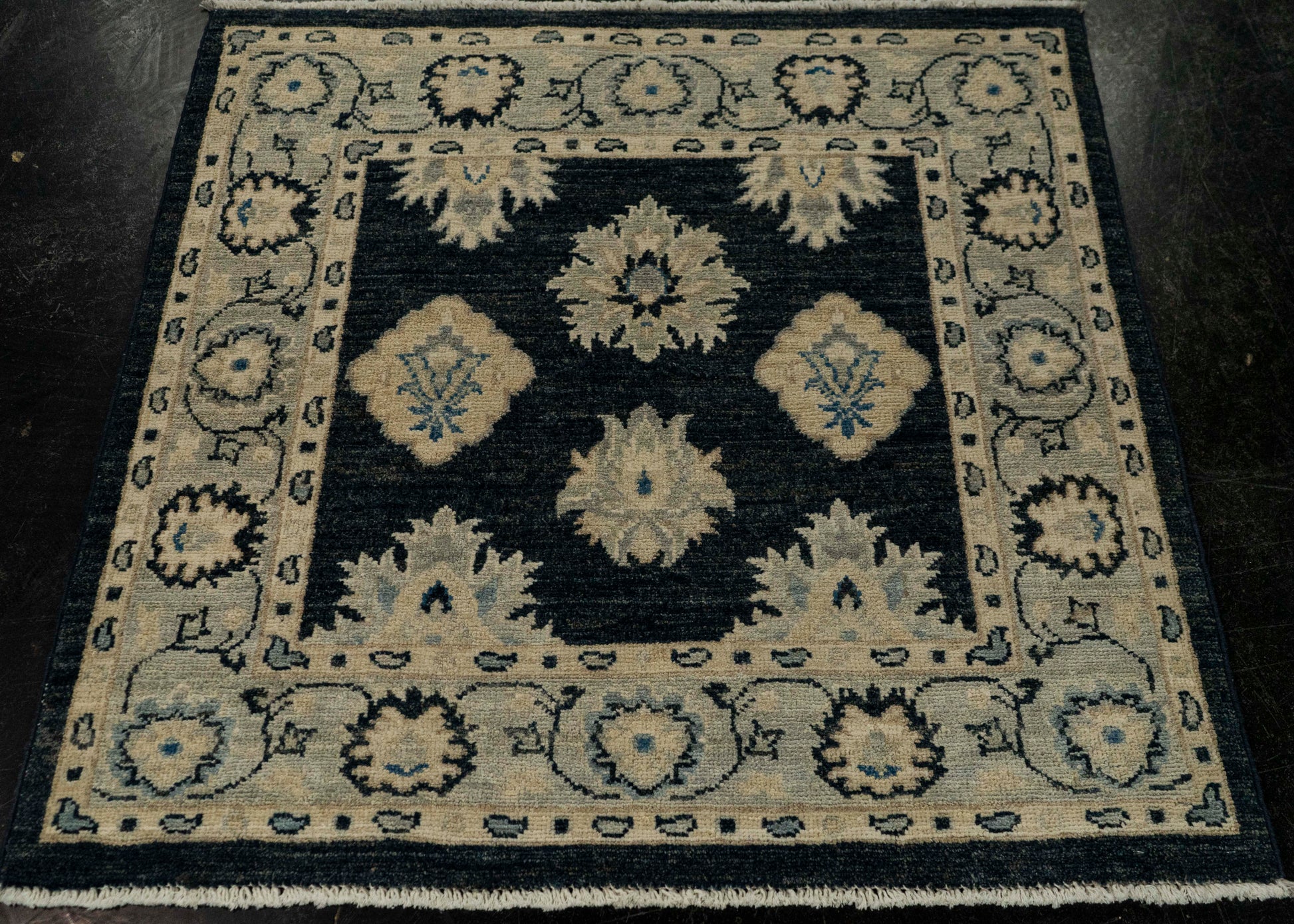 Oushak Square Rug 3' x 2'11"  #21347