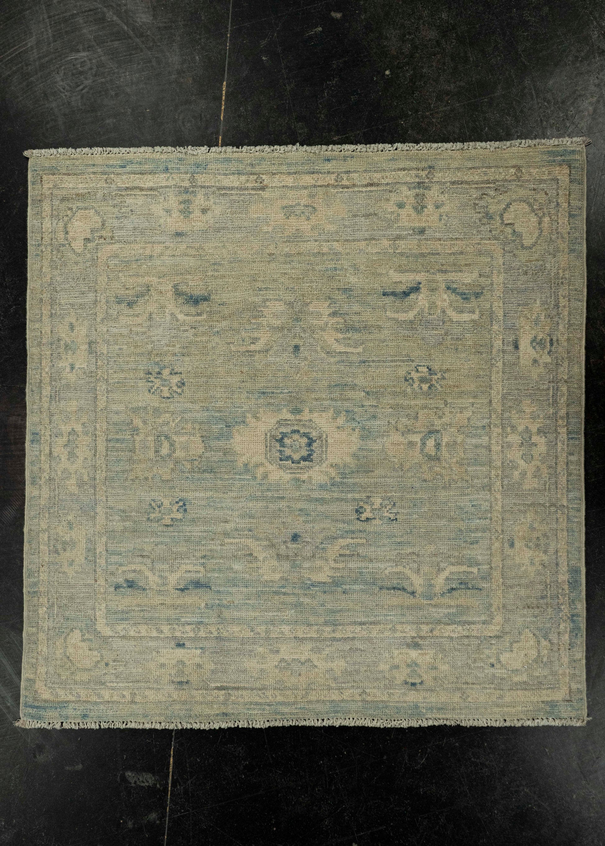 Oushak Square Rug 3'1" x 3'1"  #21344