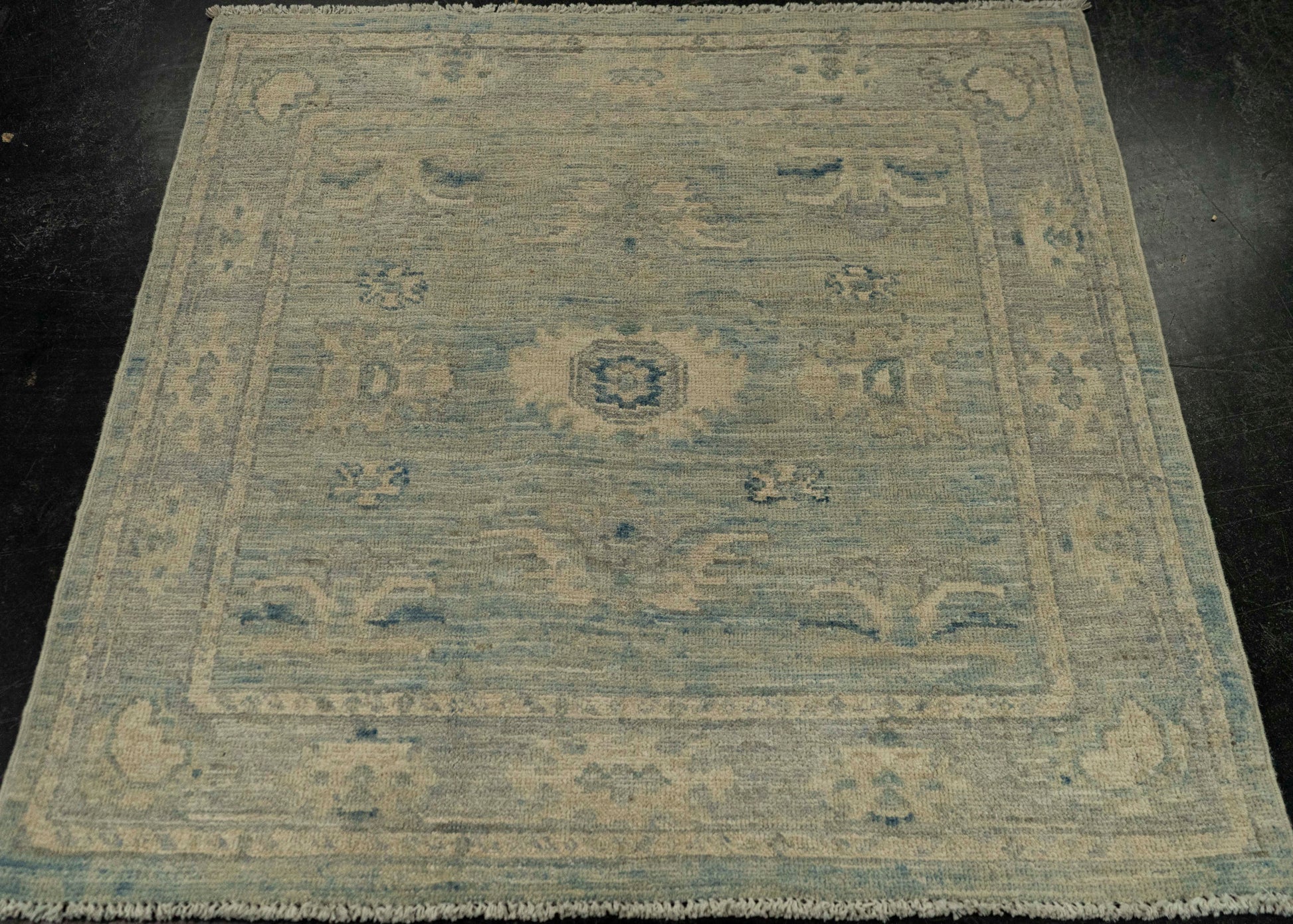 Oushak Square Rug 3'1" x 3'1"  #21344