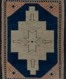 Turkish Mini Rug Oriental Hand Knotted Vintage Rug 1'10" x 2'5" #20619