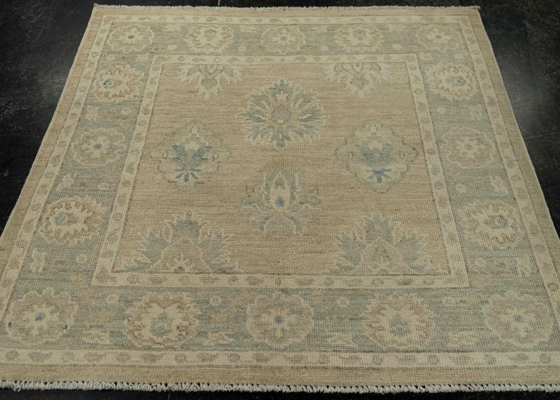 Oushak Square Rug 3'2" x 3'2"  #21343
