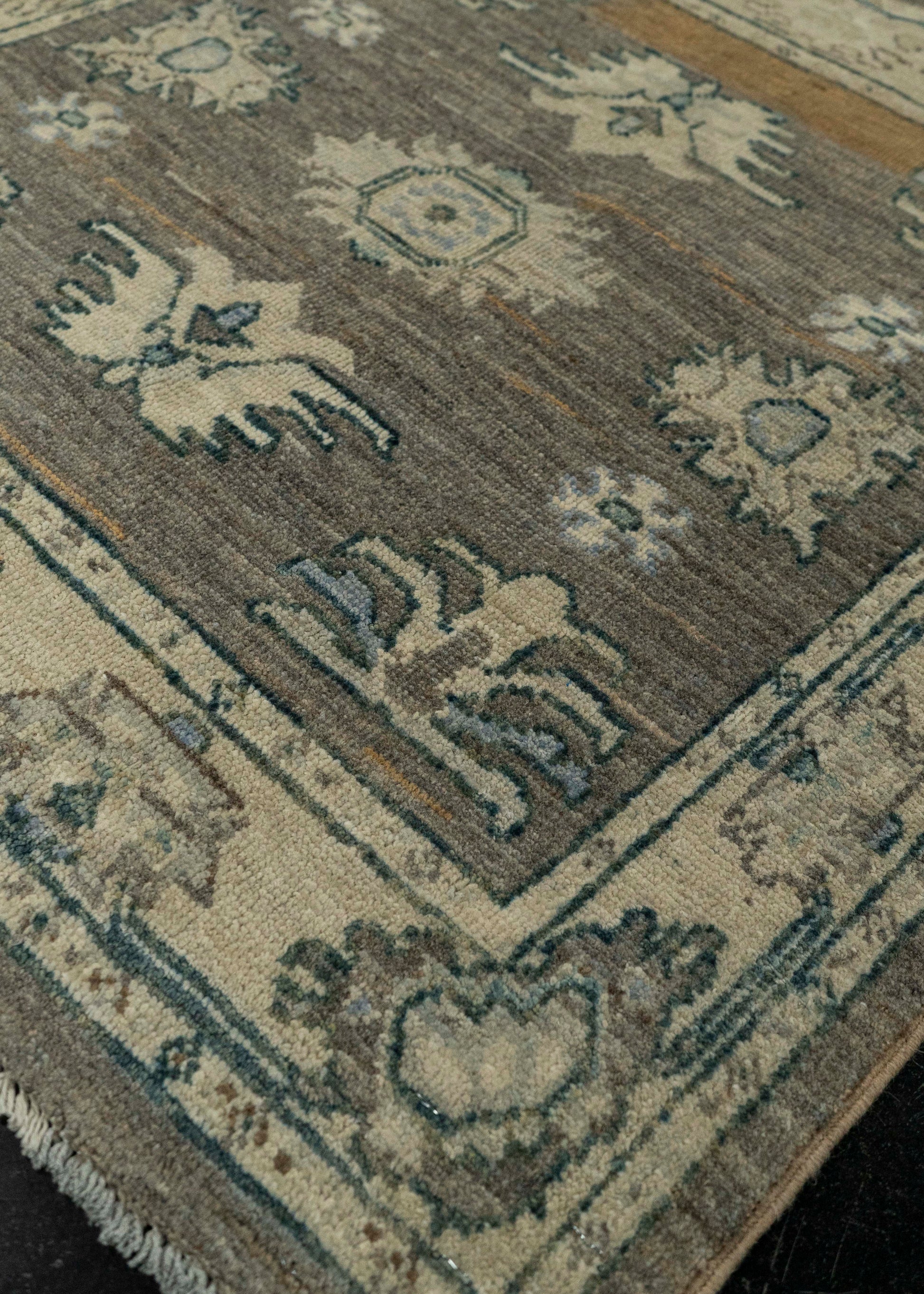 Oushak Square Rug 3' x 3' #21352