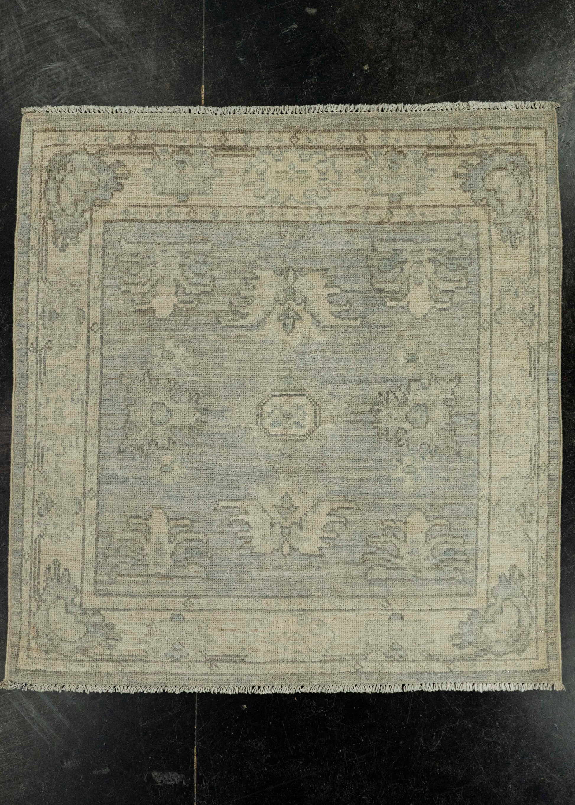 Oushak Square Rug 3' x 3'2" #21354