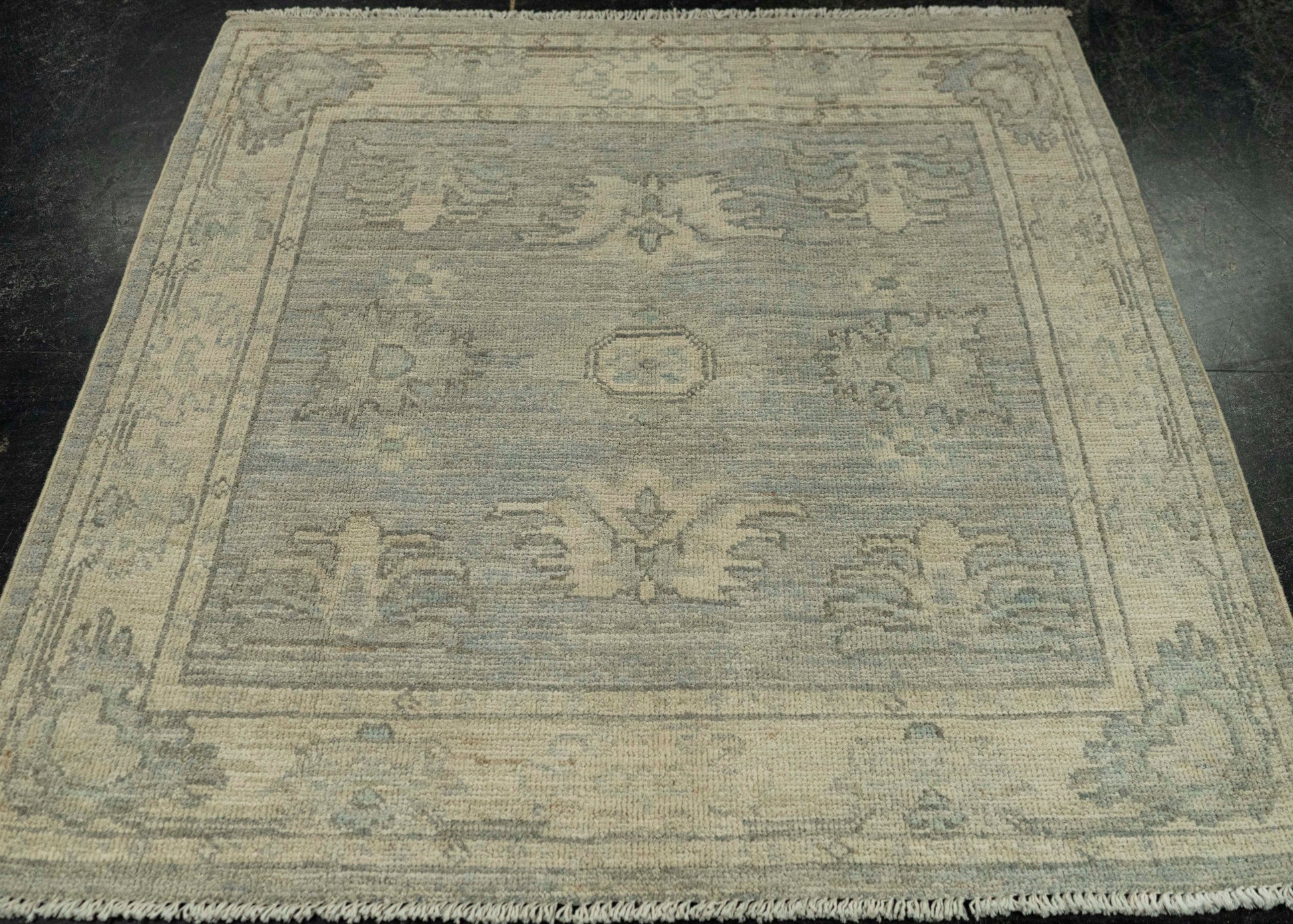 Oushak Square Rug 3' x 3'2" #21354
