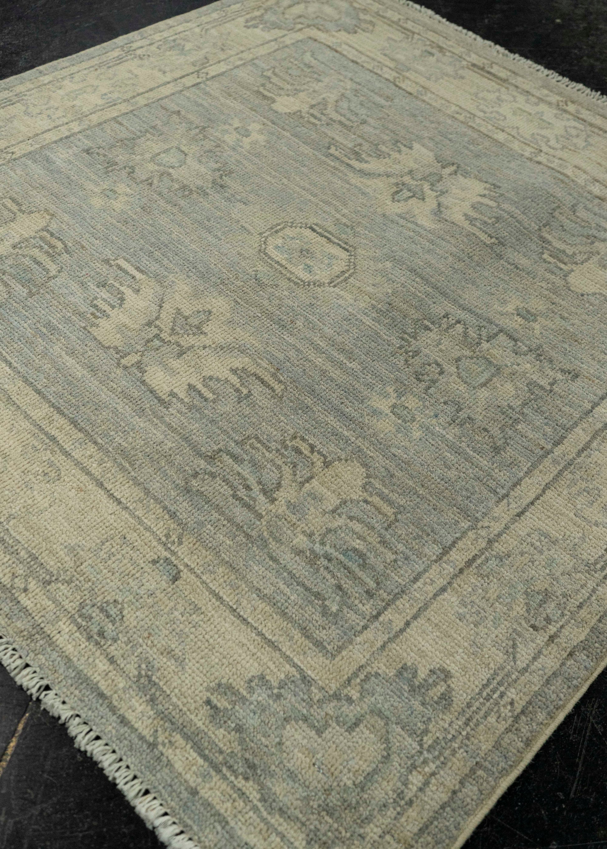 Oushak Square Rug 3' x 3'2" #21354