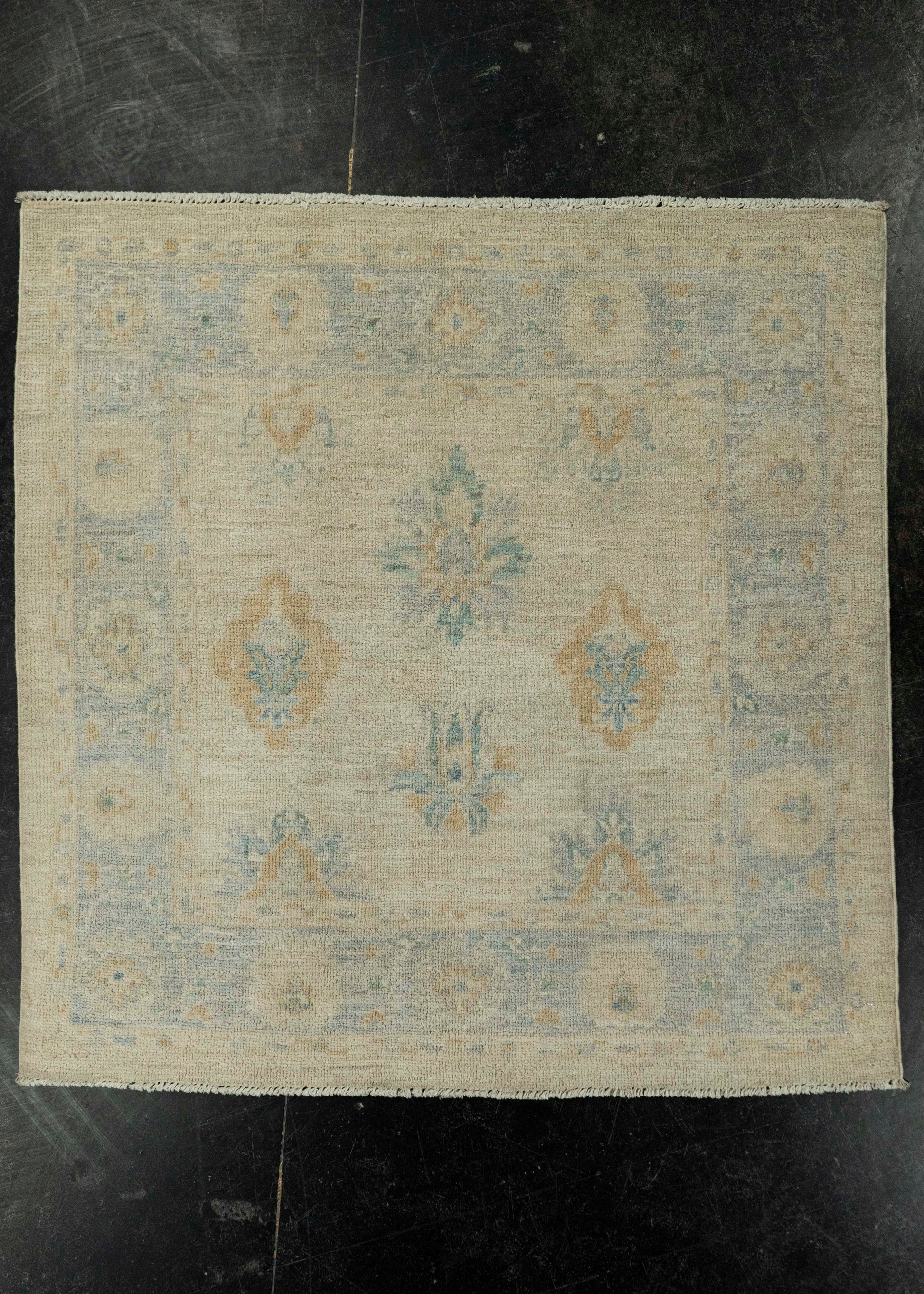 Oushak Square Rug 3'2" x 3'2"  #21350