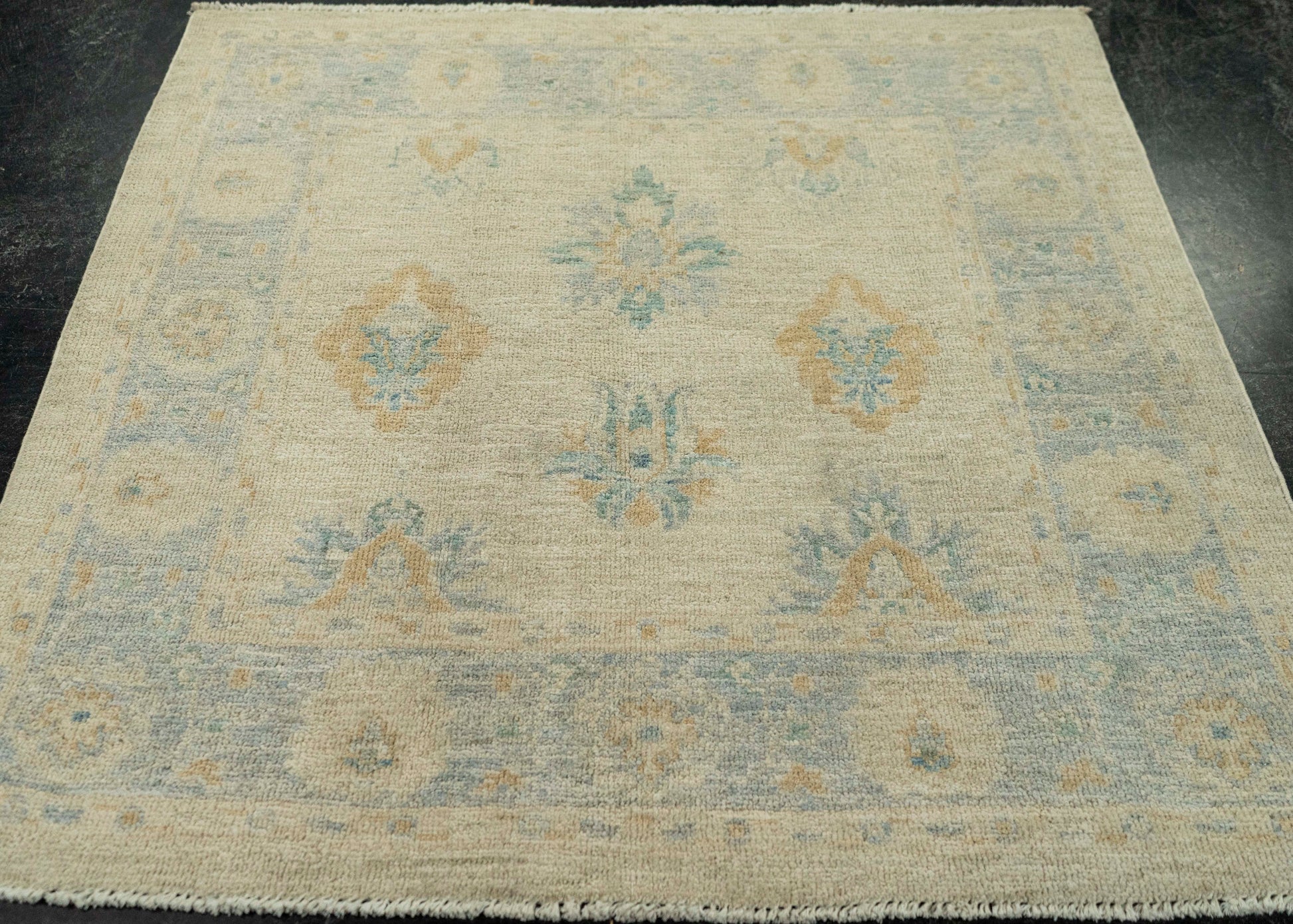 Oushak Square Rug 3'2" x 3'2"  #21350