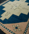 Turkish Mini Rug Oriental Hand Knotted Vintage Rug 1'10" x 2'5" #20618
