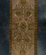 Turkish Mini Rug Oriental Hand Knotted Vintage Rug 1'7" x 3'6" #20644