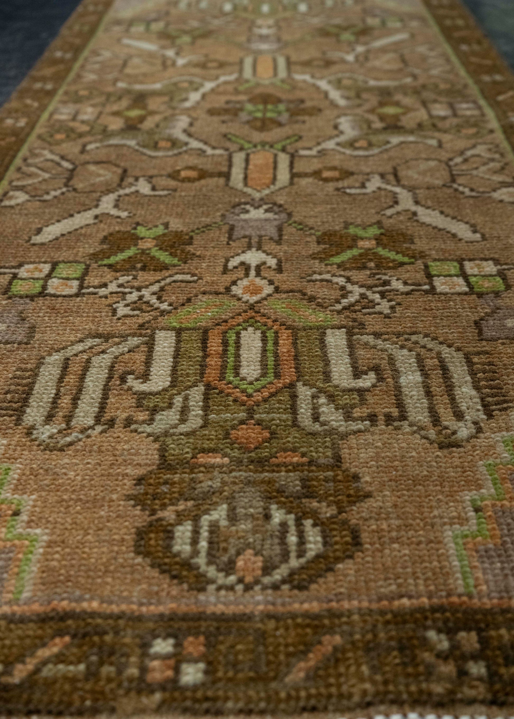 Turkish Mini Rug Oriental Hand Knotted Vintage Rug 1'7" x 3'6" #20644