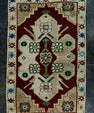 Turkish Mini Rug Oriental Hand Knotted Vintage Rug 1'7" x 2'6" #20630