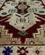 Turkish Mini Rug Oriental Hand Knotted Vintage Rug 1'7" x 2'6" #20630