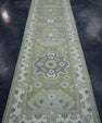 Turkish Oushak Rug 3' x 12'3" #19225