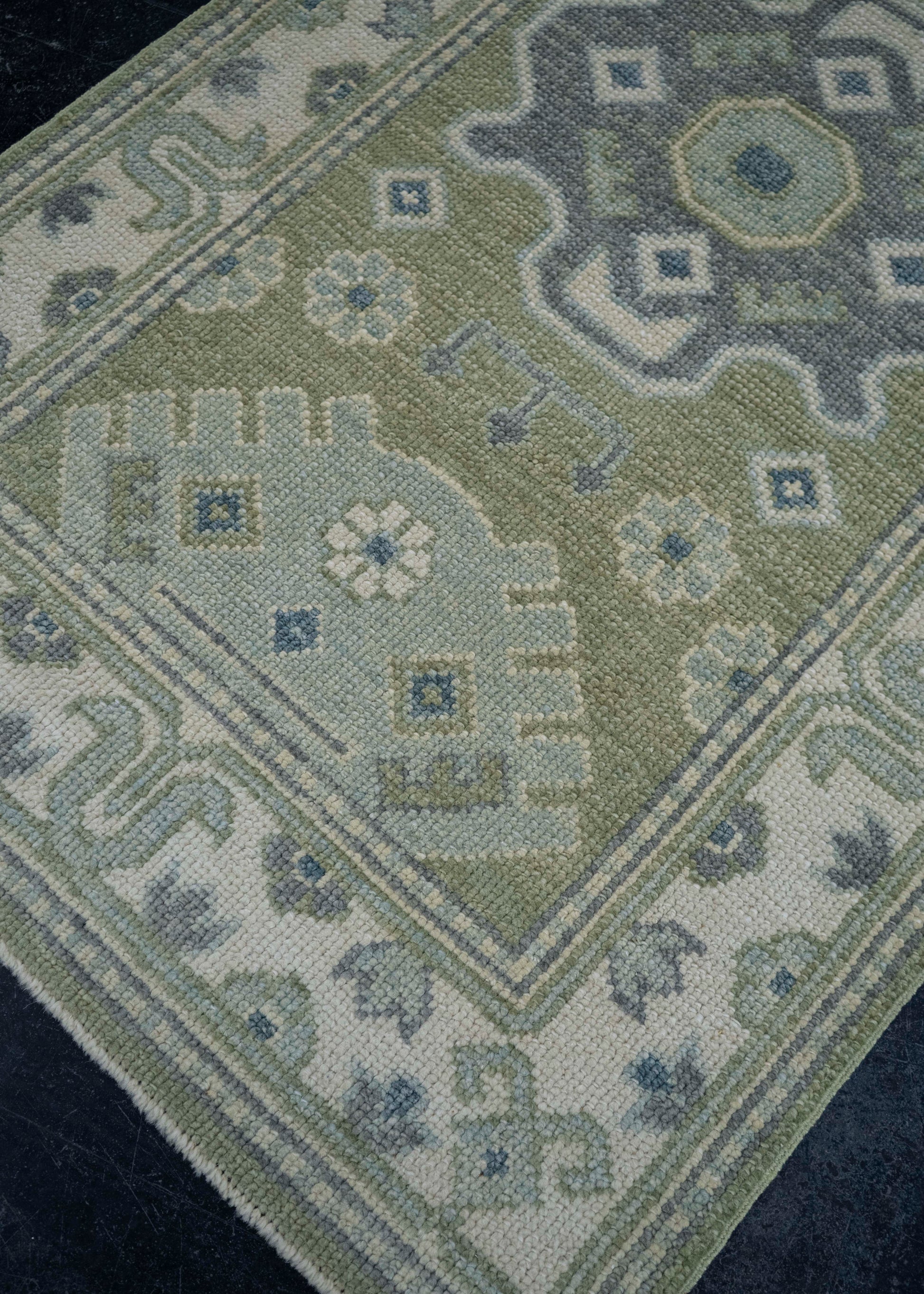 Turkish Oushak Rug 3' x 12'3" #19225