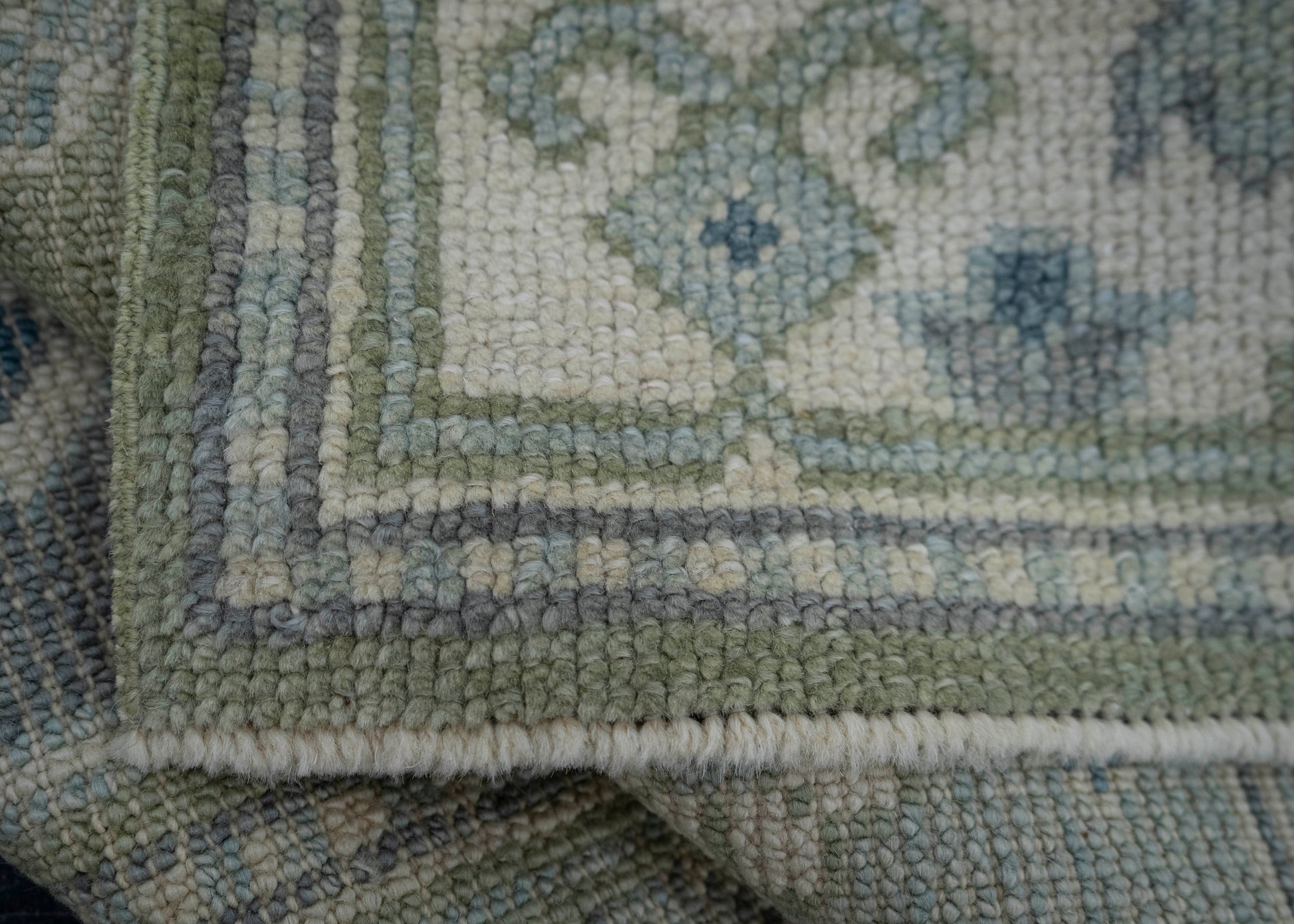 Turkish Oushak Rug 3' x 12'3" #19225