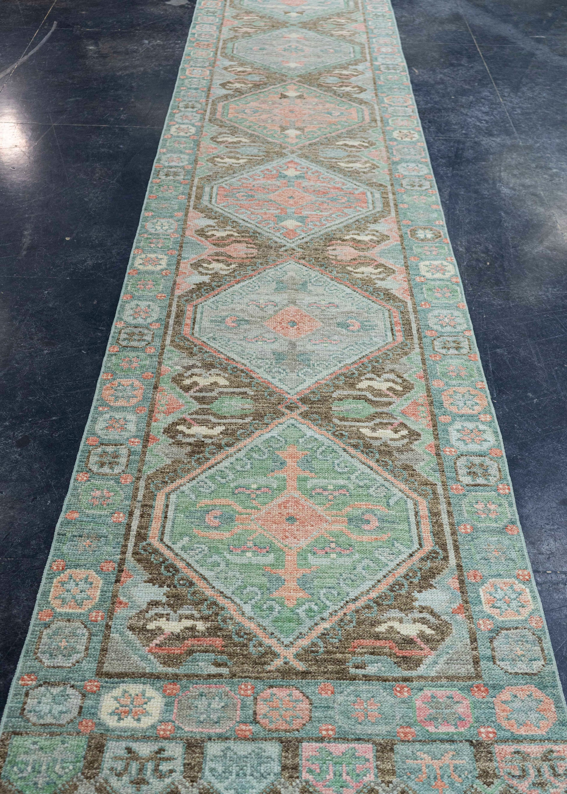 Turkish Oushak Rug 2'11" x 14'2" #20017