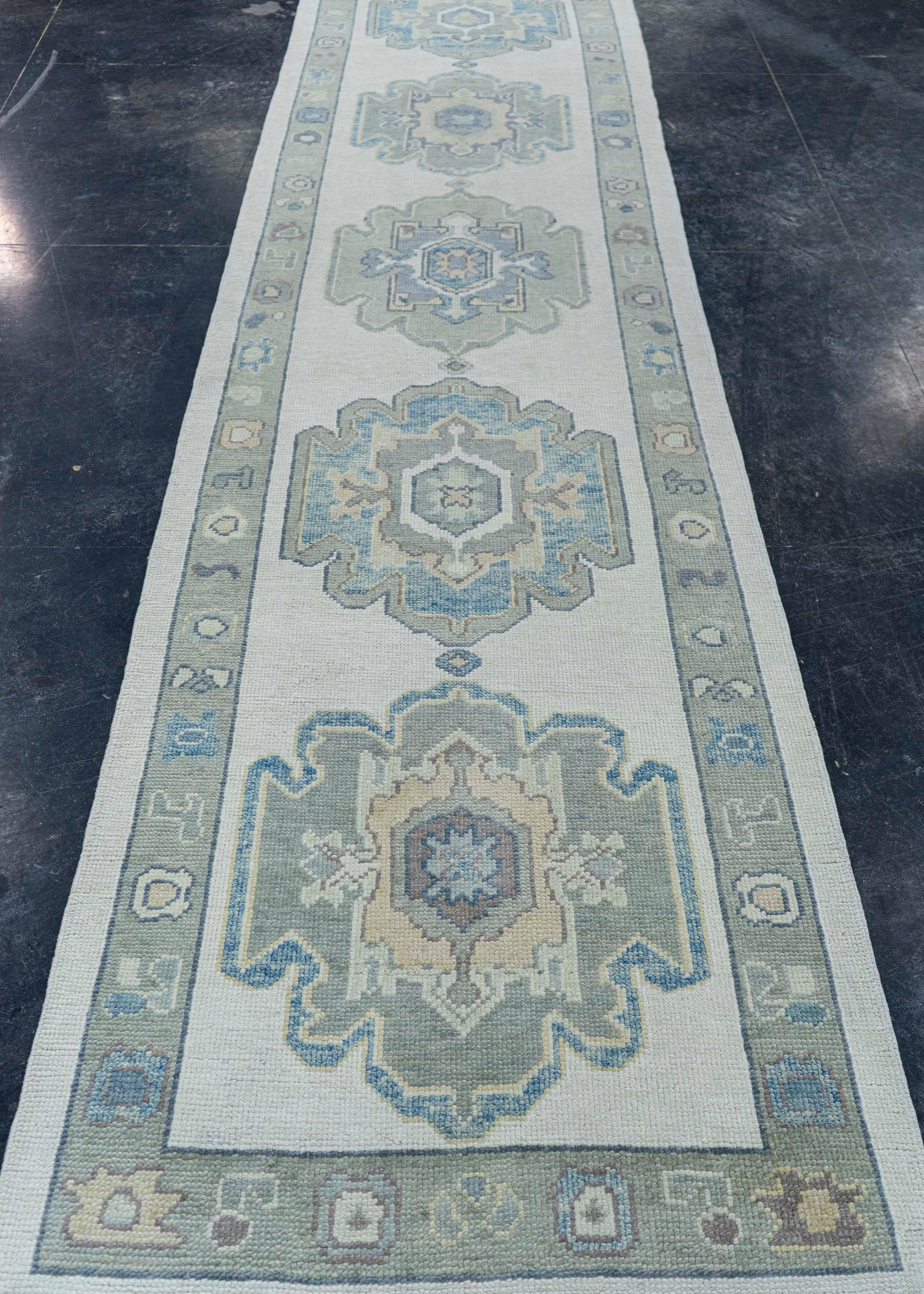 Turkish Oushak Rug 2'11" x 12'1" #19133