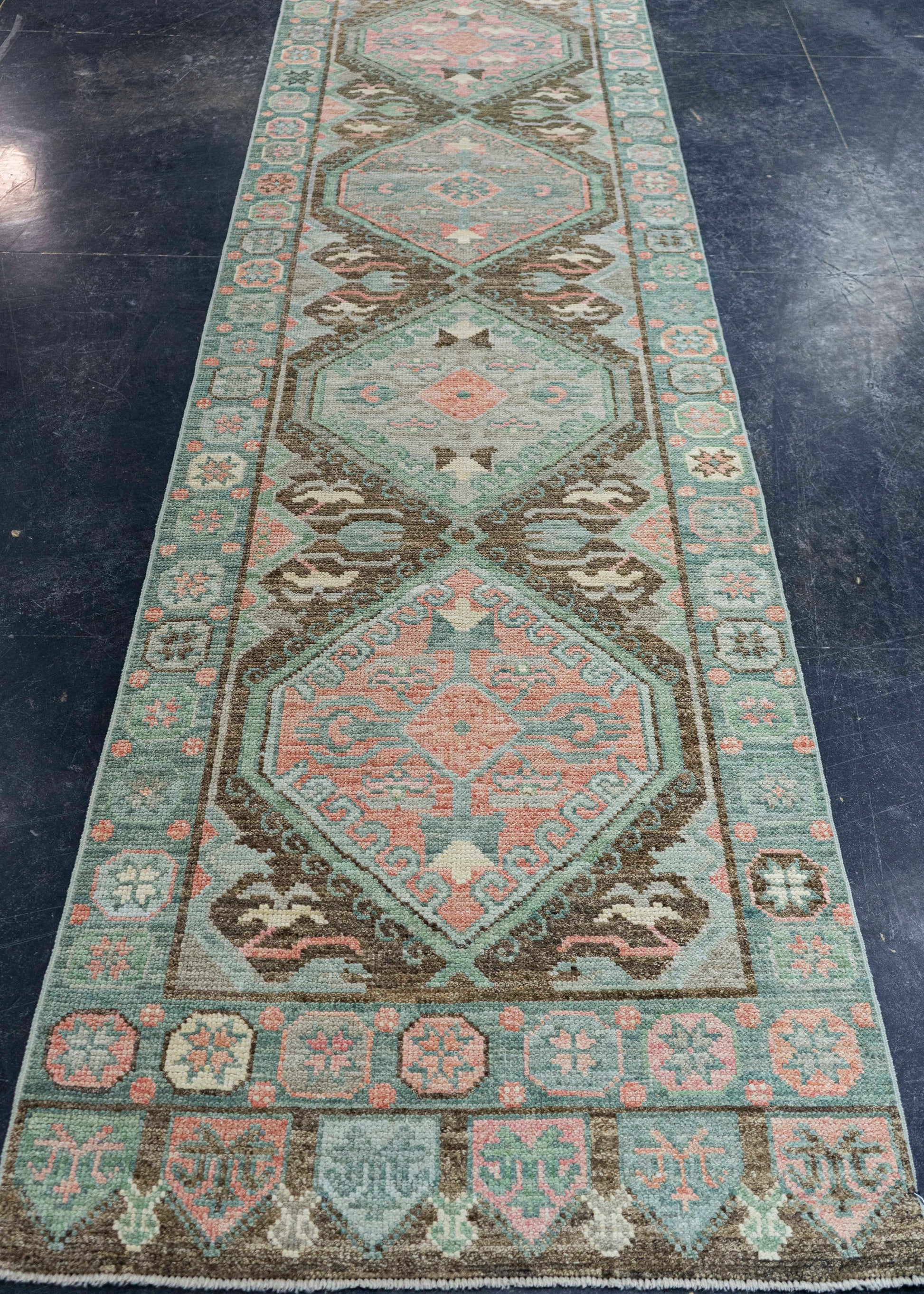 Turkish Oushak Rug 2'10" x 10'6" #20018