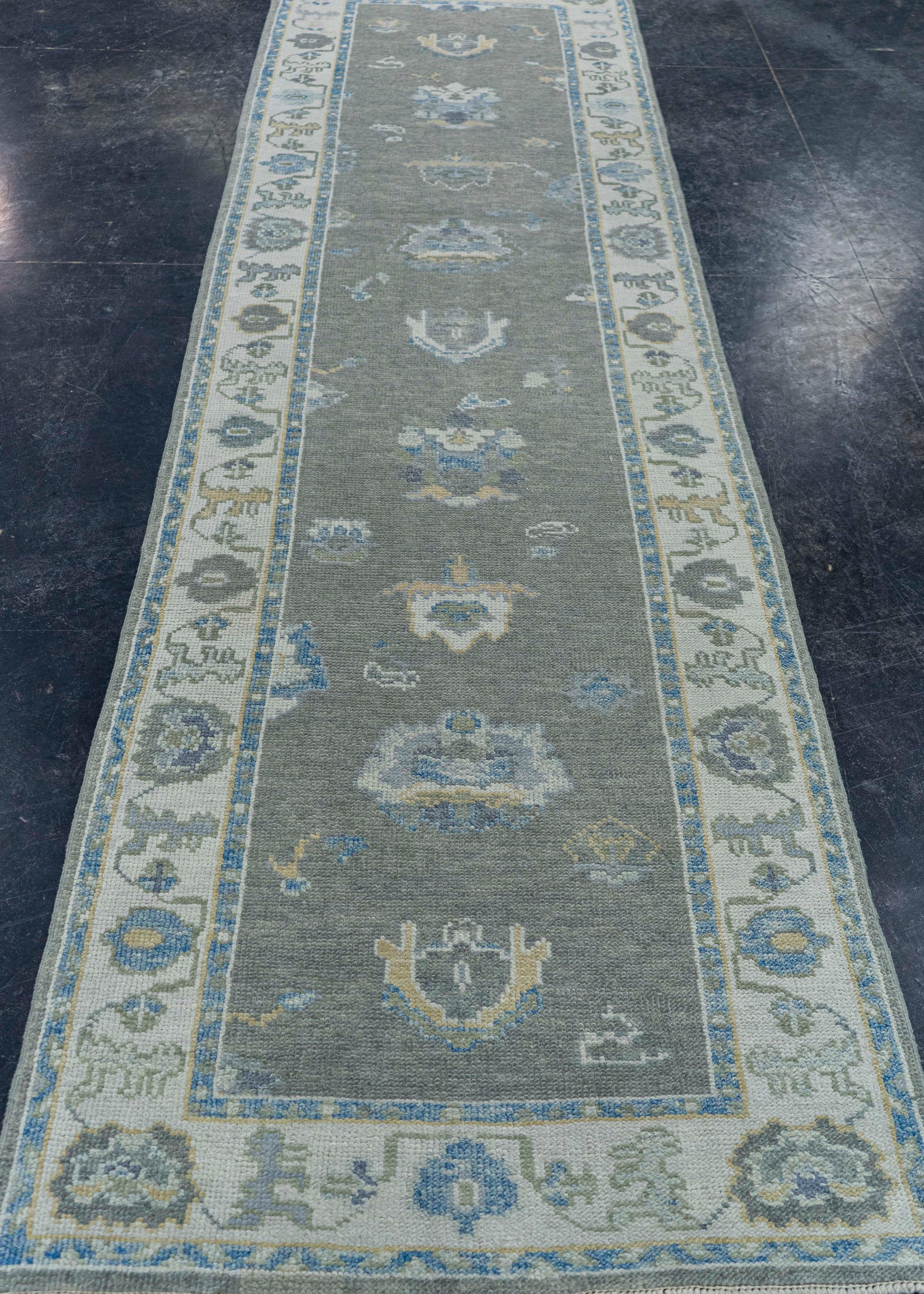 Turkish Oushak Rug 2'11" x 10'5" #19171