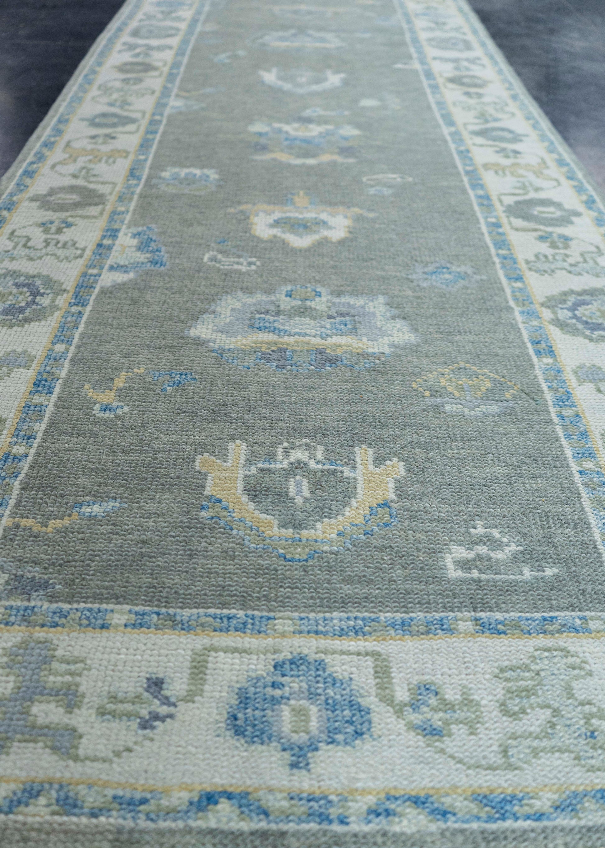 Turkish Oushak Rug 2'11" x 10'5" #19171