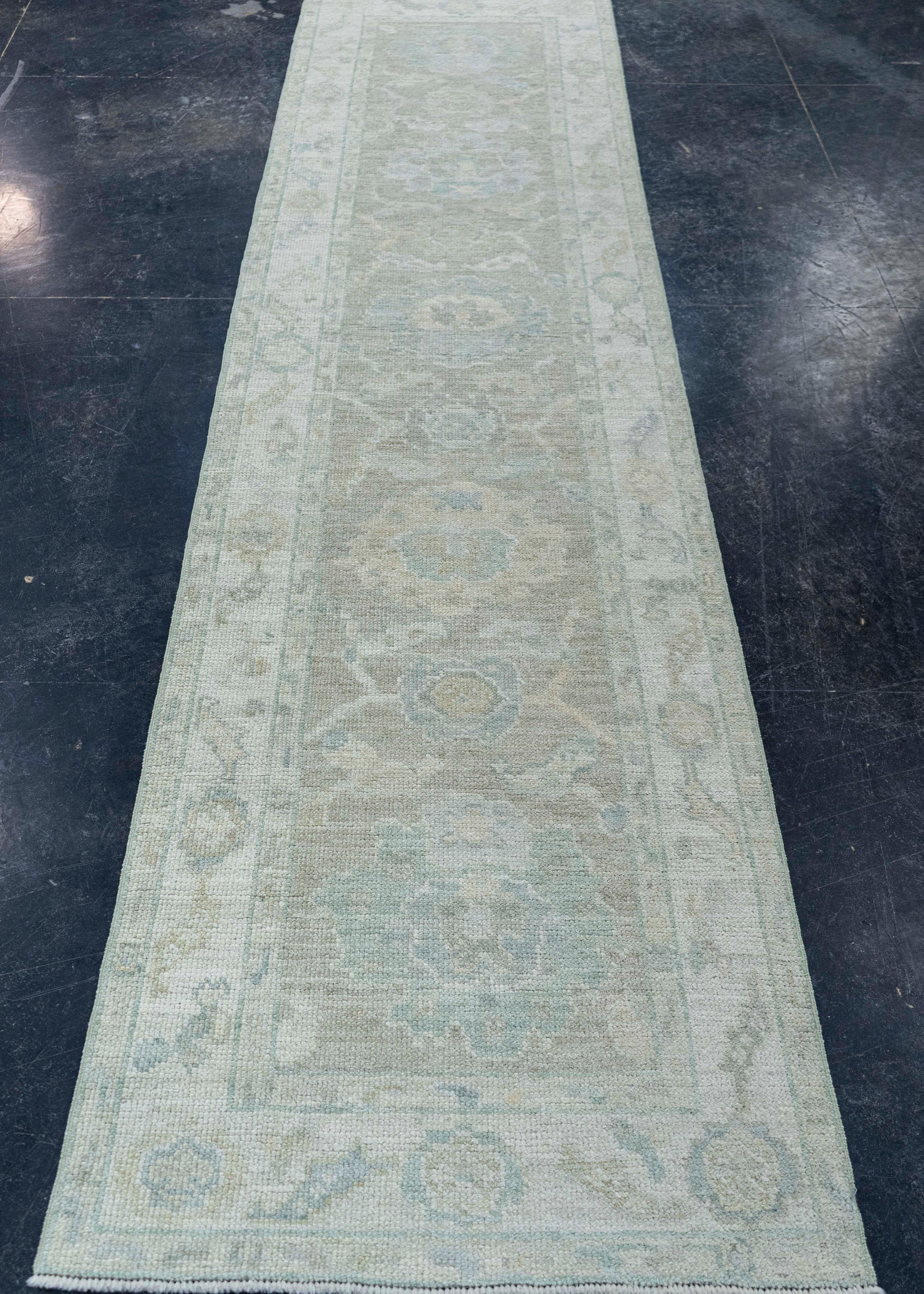 Turkish Oushak Rug 2'6" x 10'1" #19435