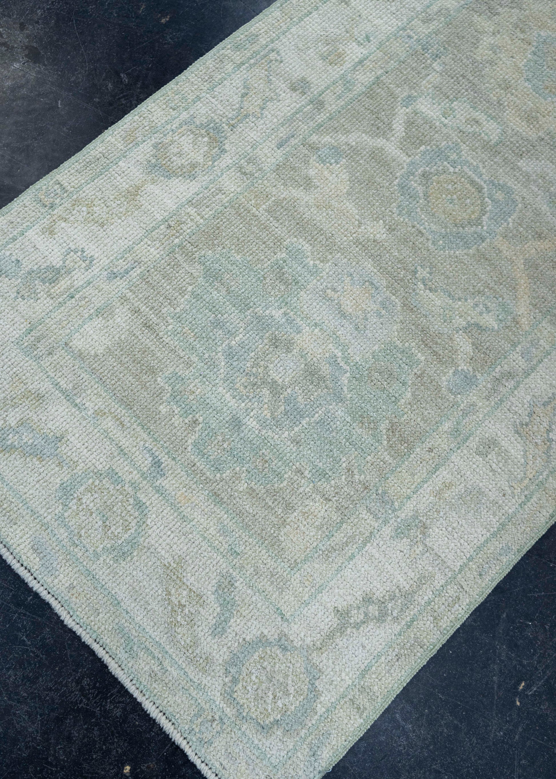 Turkish Oushak Rug 2'6" x 10'1" #19435