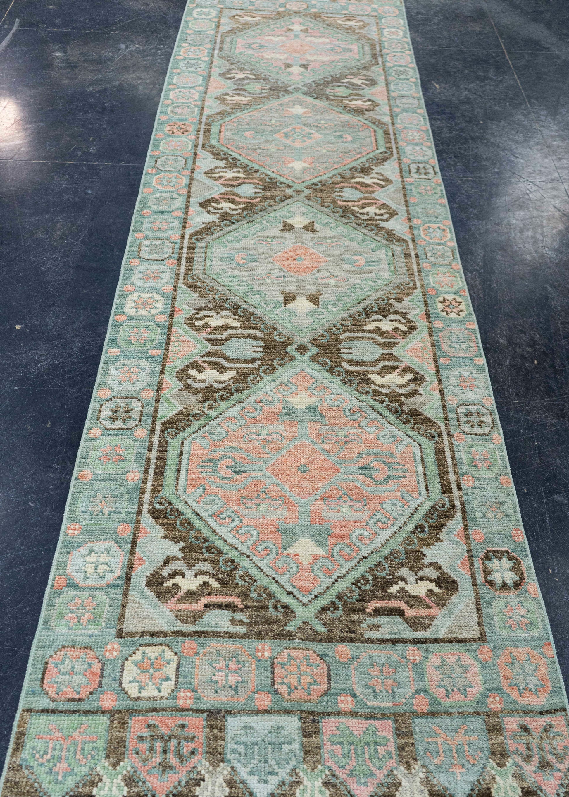 Turkish Oushak Rug 2'9" x 10'6" #20015