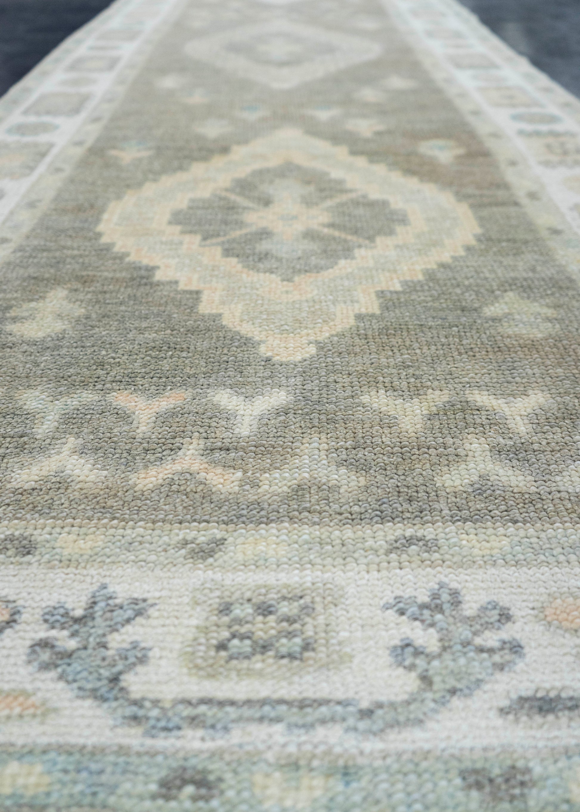 Turkish Oushak Rug 2'10" x 10'6" #19202
