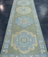Turkish Oushak Rug 3' x 11'10" #19184