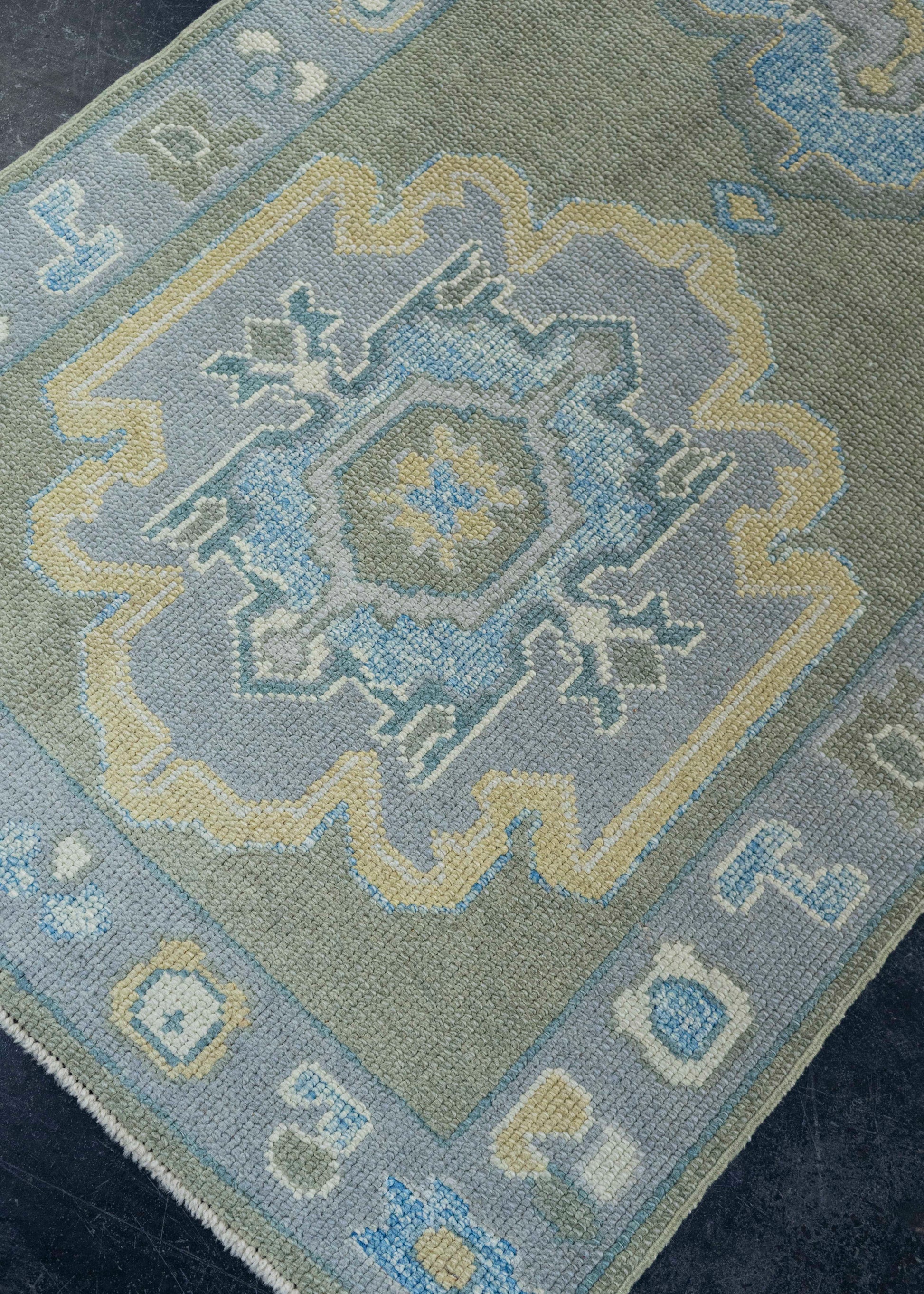 Turkish Oushak Rug 3' x 11'10" #19184