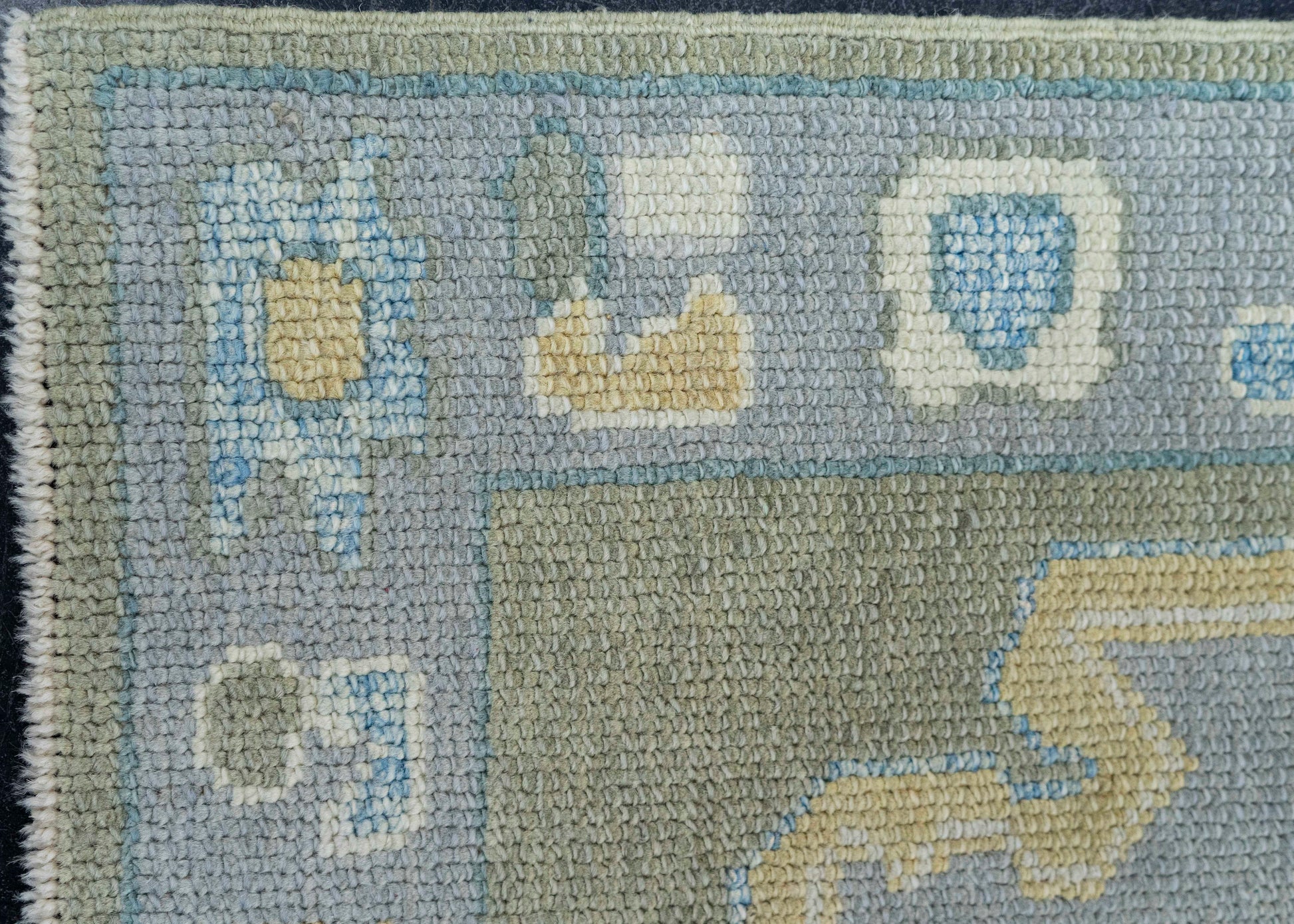 Turkish Oushak Rug 3' x 11'10" #19184
