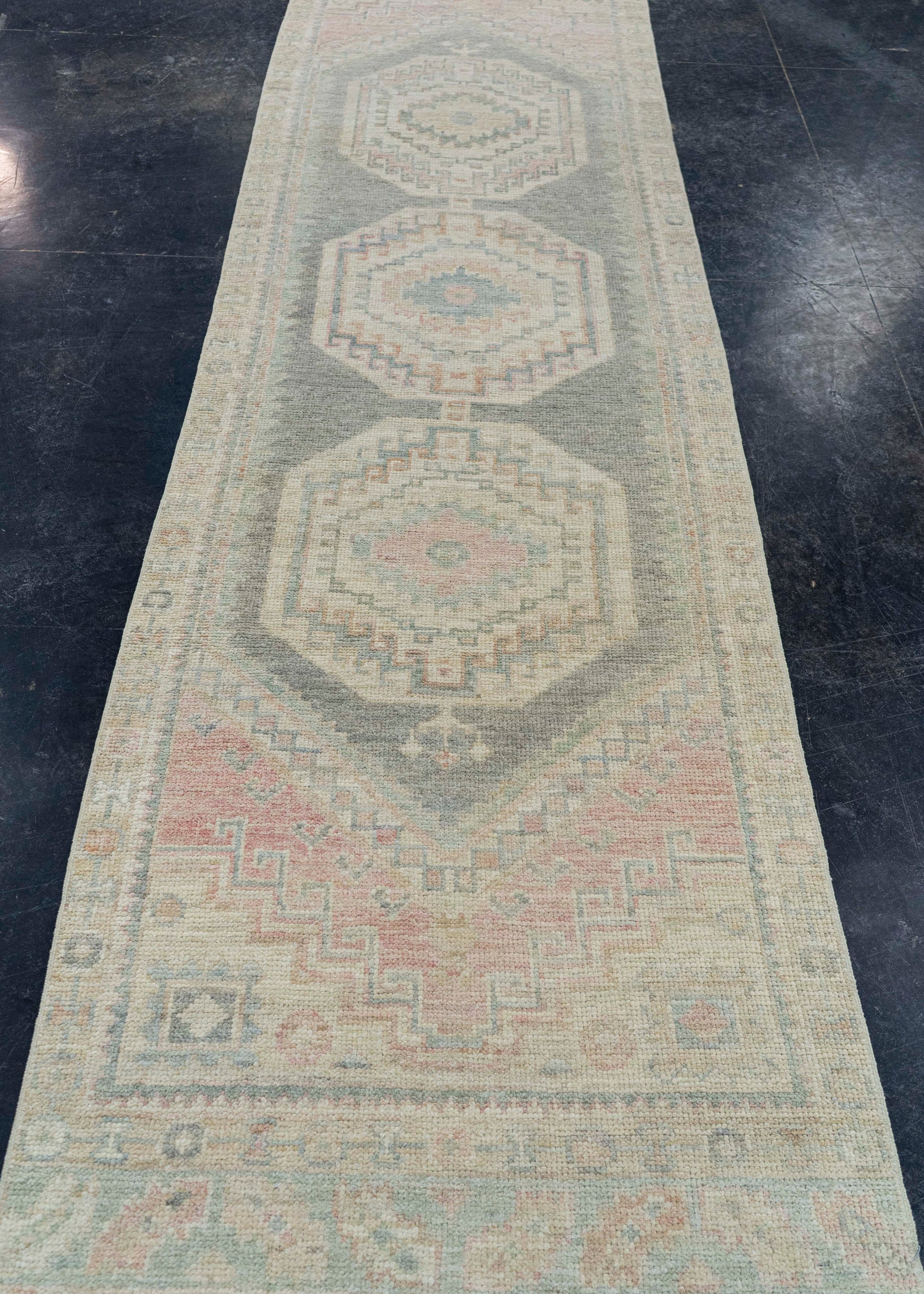 Turkish Oushak Rug 2'10" x 11' #19418