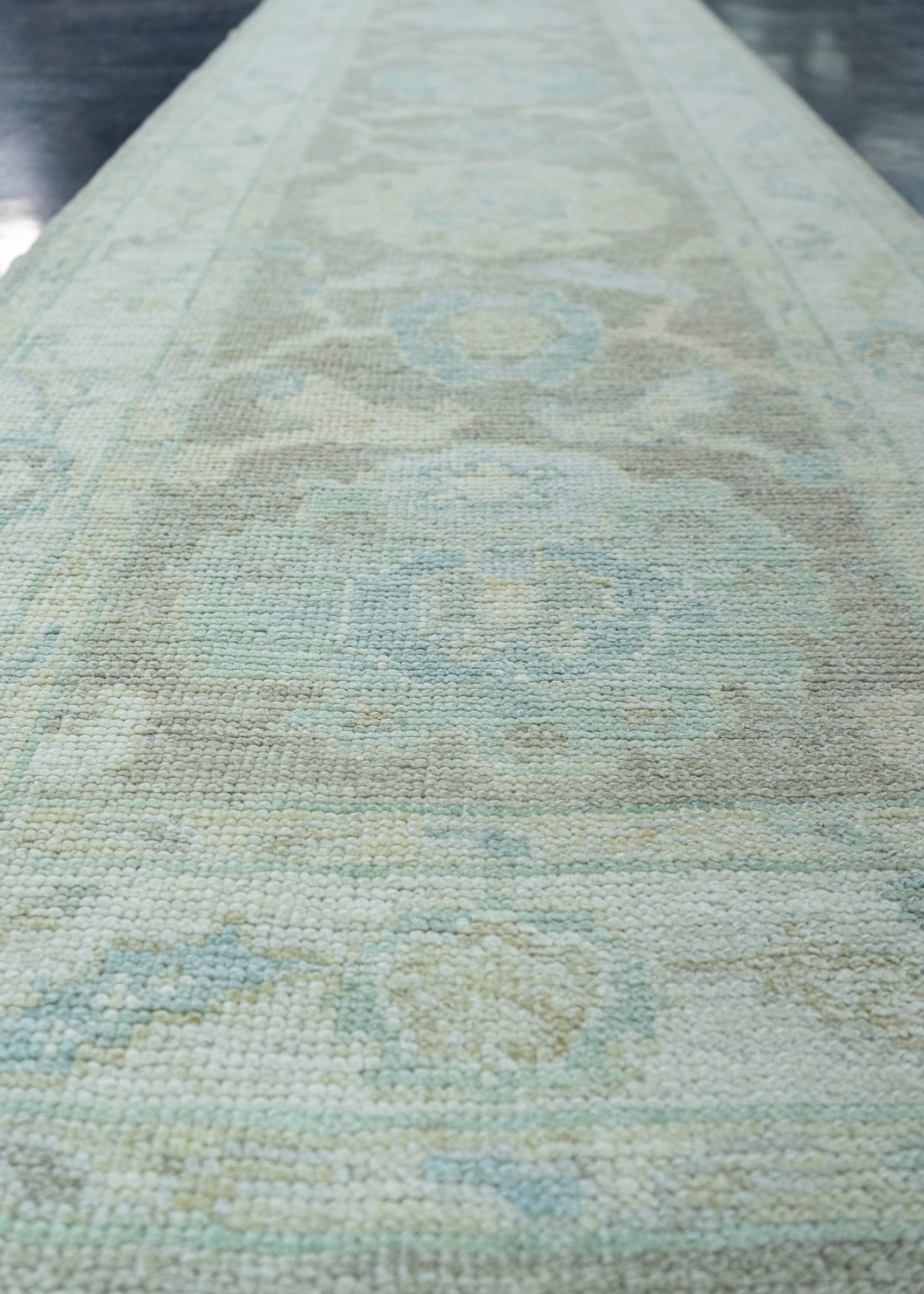 Turkish Oushak Rug 2'8" x 10'2" #19431