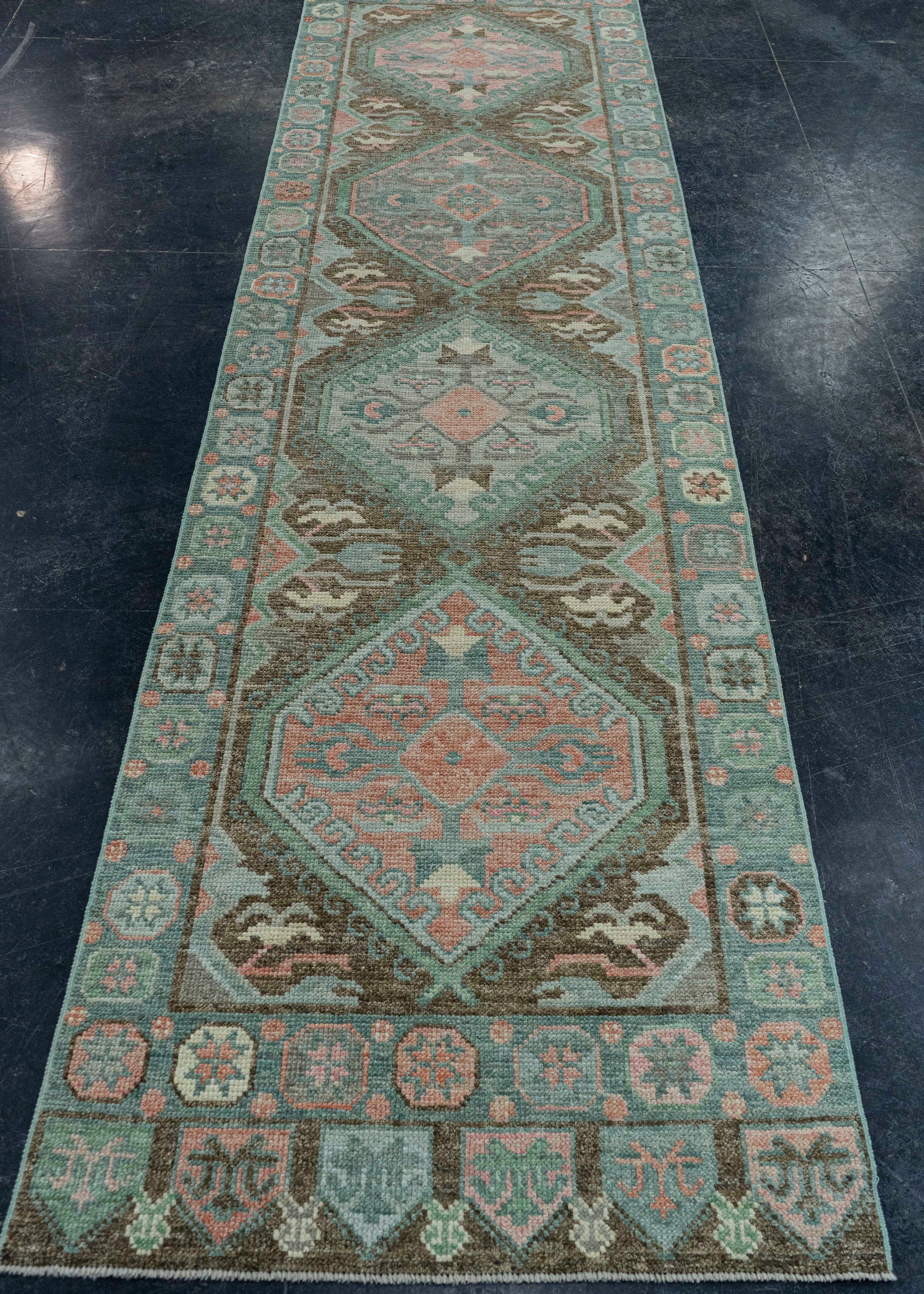 Turkish Oushak Rug 2'9" x 10'6" #20022