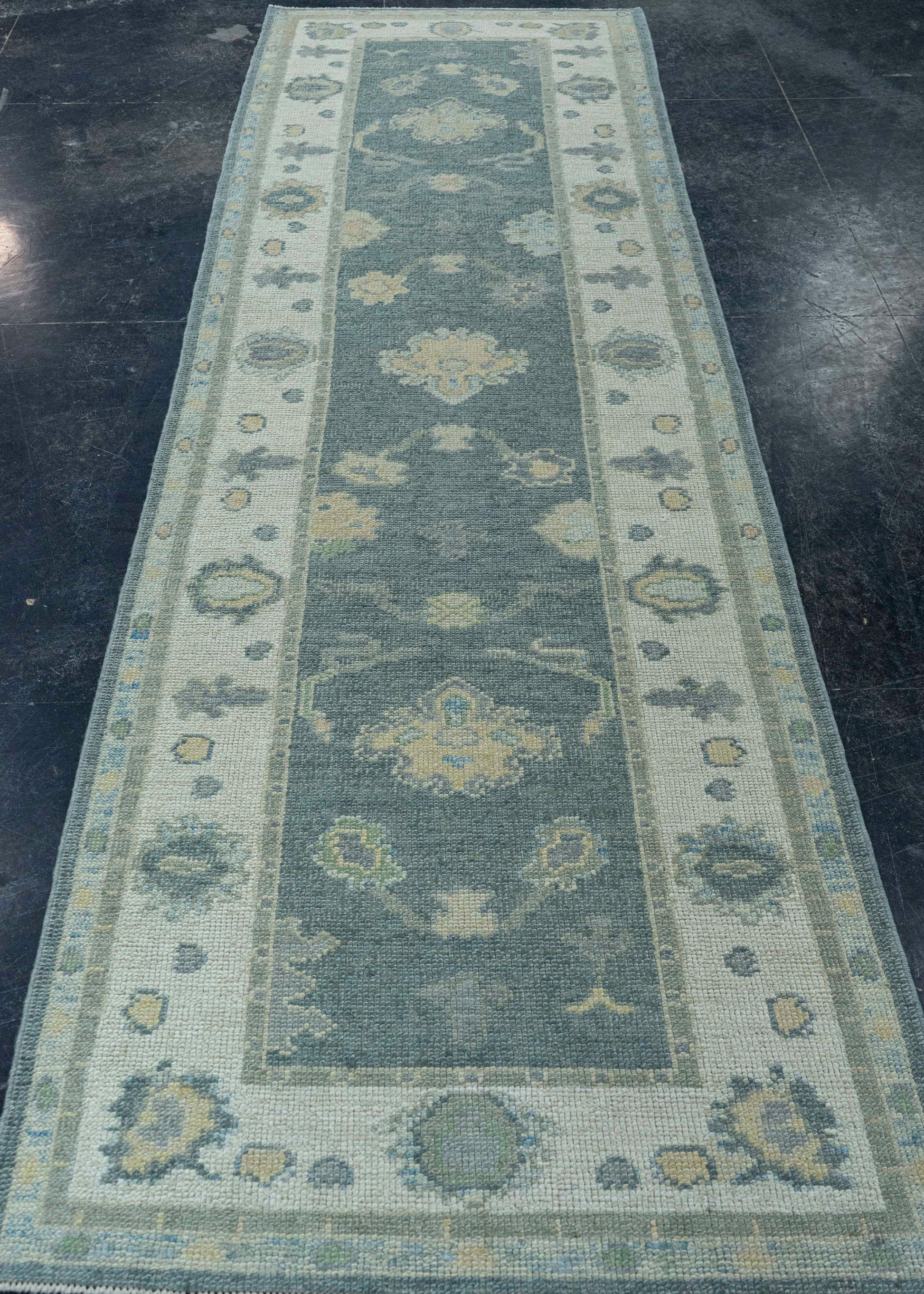 Turkish Oushak Rug 3'1" x 10'2" #19186