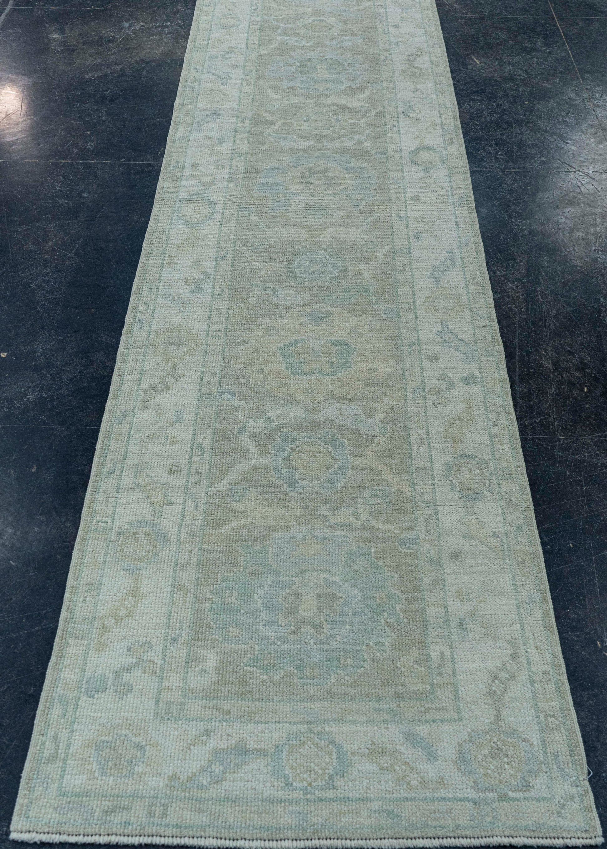 Turkish Oushak Rug 2'6" x 10'2" #19482