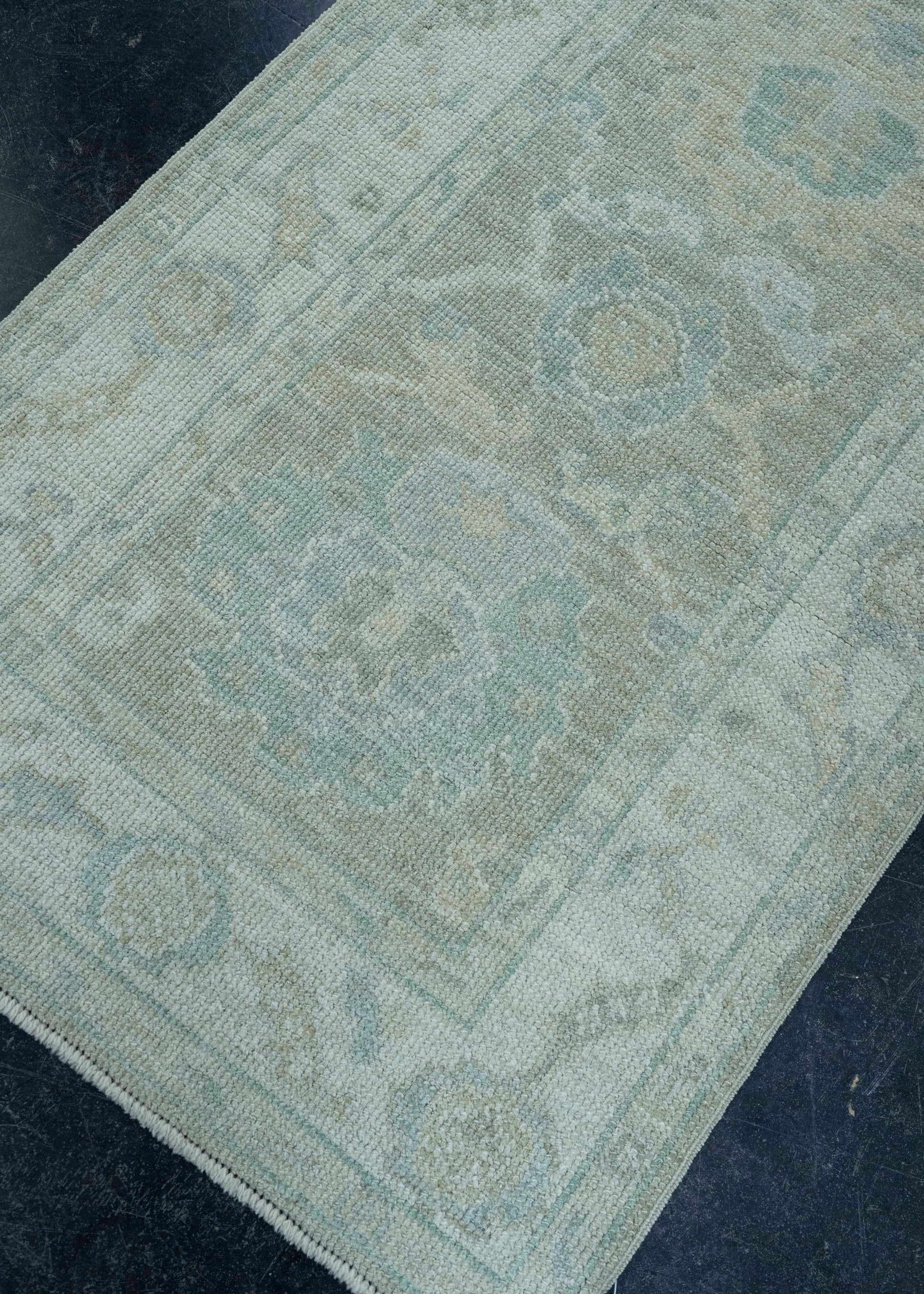 Turkish Oushak Rug 2'6" x 10'2" #19482