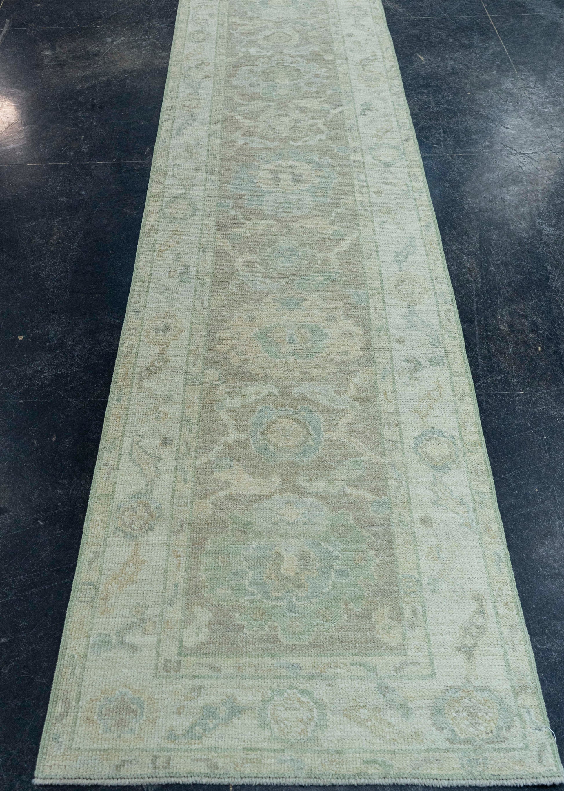 Turkish Oushak Rug 2'6" x 10'1" #19416