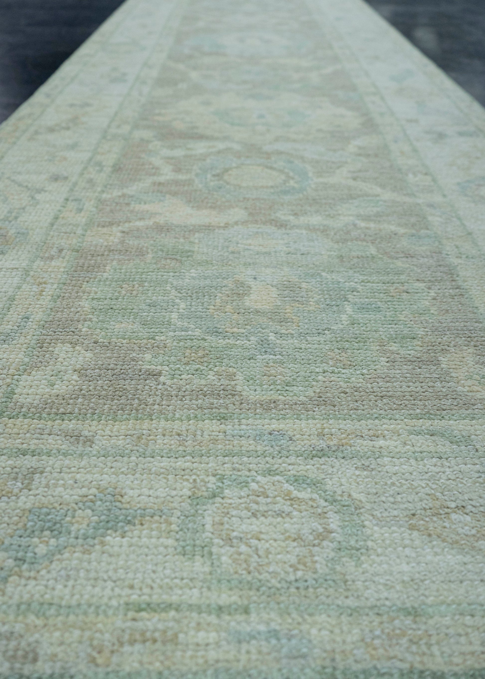 Turkish Oushak Rug 2'6" x 10'1" #19416