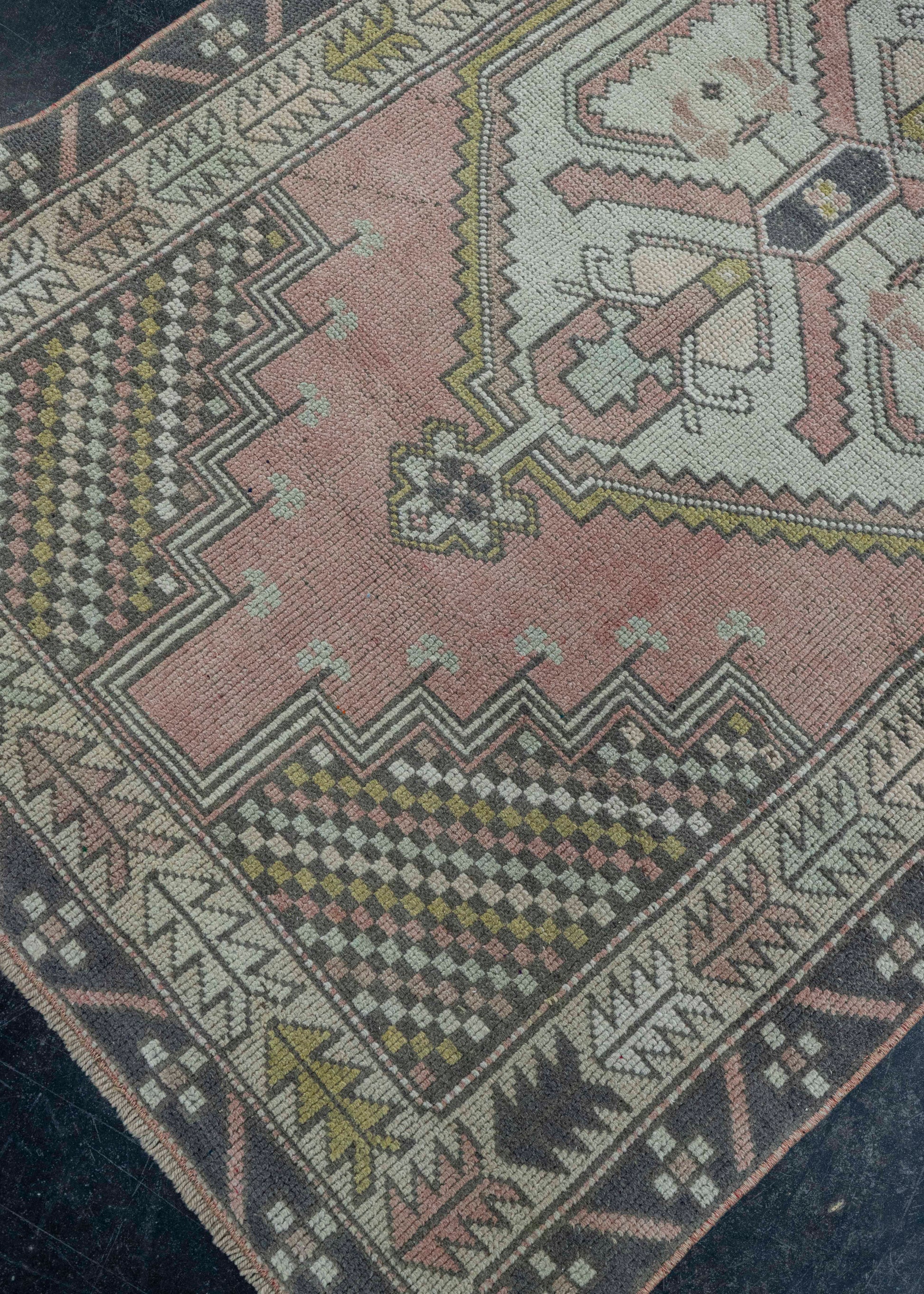 Turkish Vintage Rug 3'5" x 6'1" #20581