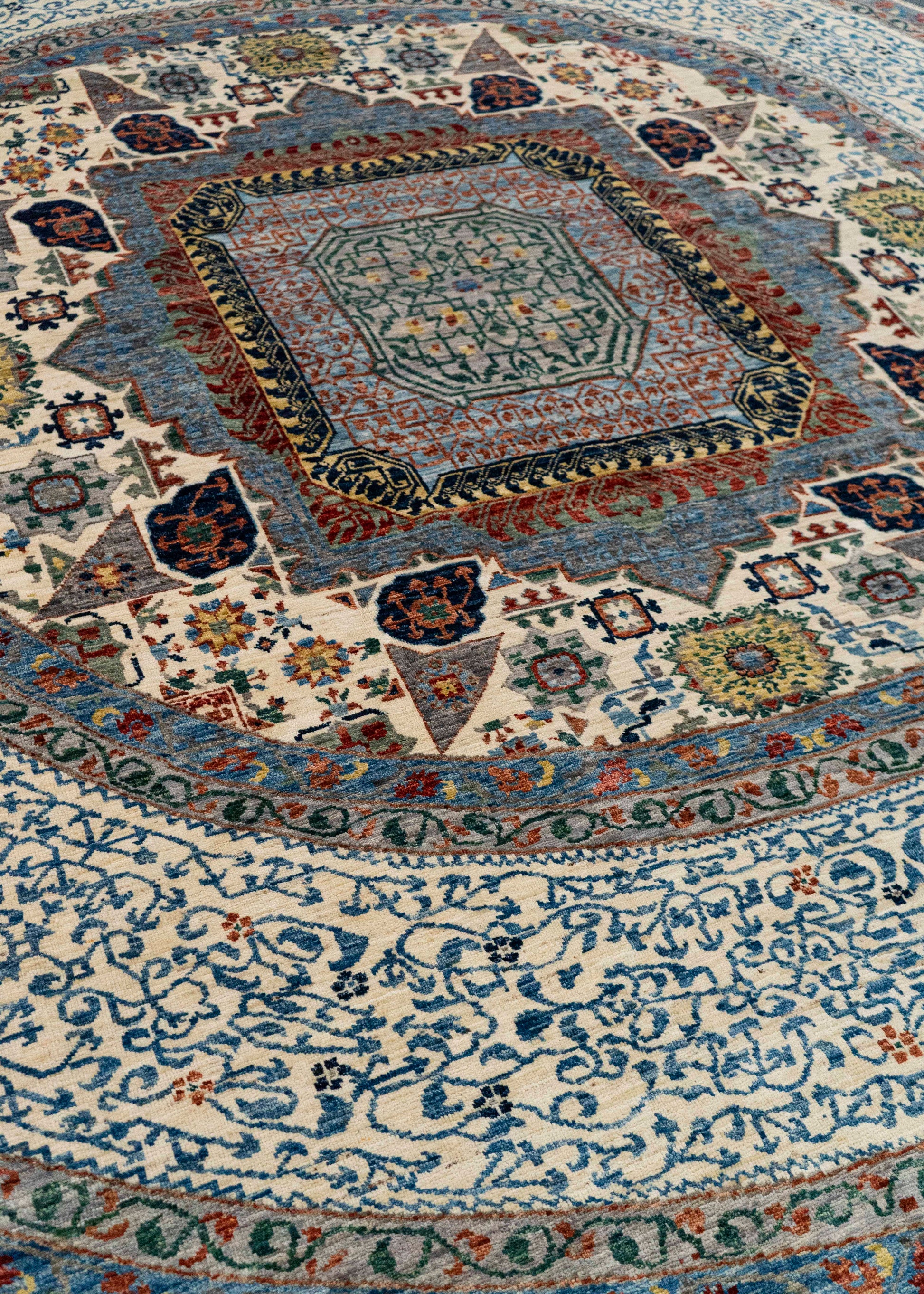 Oriental Hand Knotted Round Rug 10' x 10' #21388